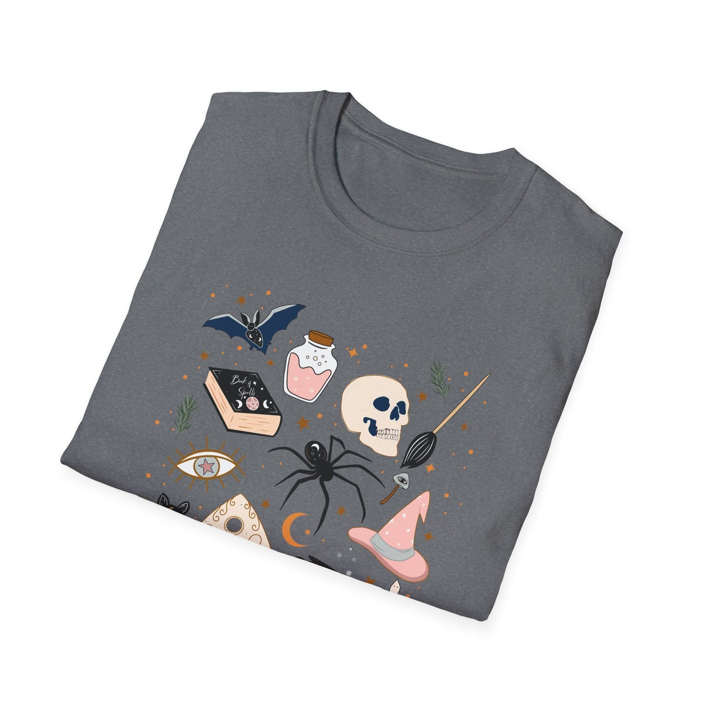 Boho Mystic Unisex T-Shirt, Cute Casual Tee for Everyday Wear, Perfect for Halloween, Gift for Witchy Friends, Trendy Graphic Tee