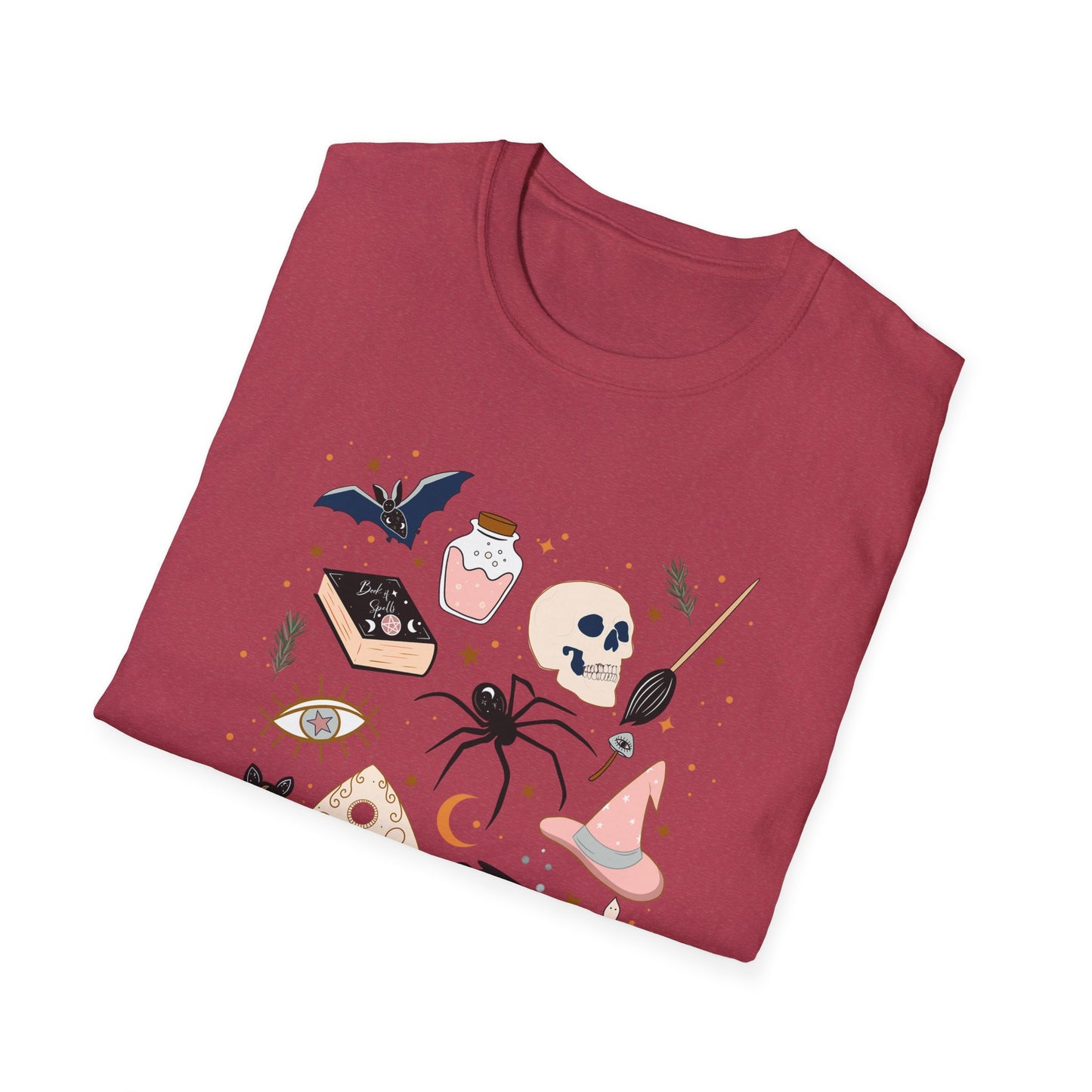 Boho Mystic Unisex T-Shirt, Cute Casual Tee for Everyday Wear, Perfect for Halloween, Gift for Witchy Friends, Trendy Graphic Tee