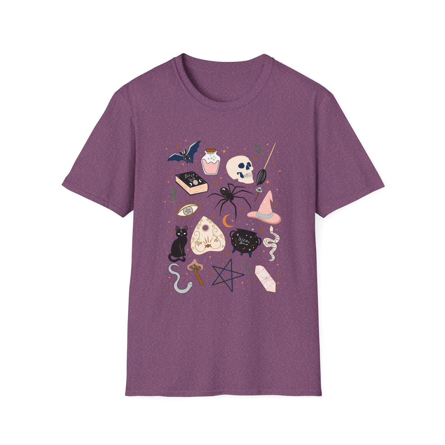 Boho Mystic Unisex T-Shirt, Cute Casual Tee for Everyday Wear, Perfect for Halloween, Gift for Witchy Friends, Trendy Graphic Tee