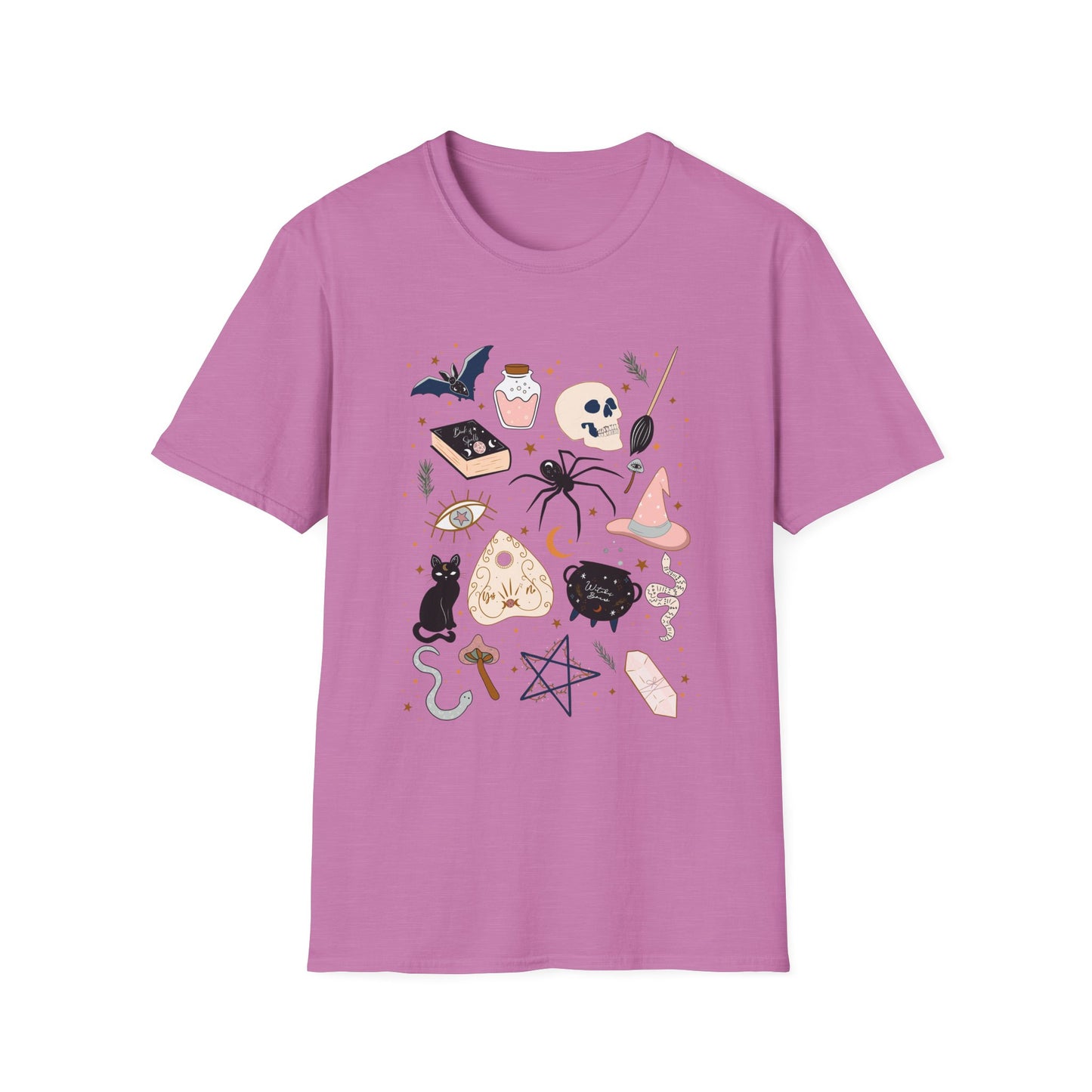 Boho Mystic Unisex T-Shirt, Cute Casual Tee for Everyday Wear, Perfect for Halloween, Gift for Witchy Friends, Trendy Graphic Tee