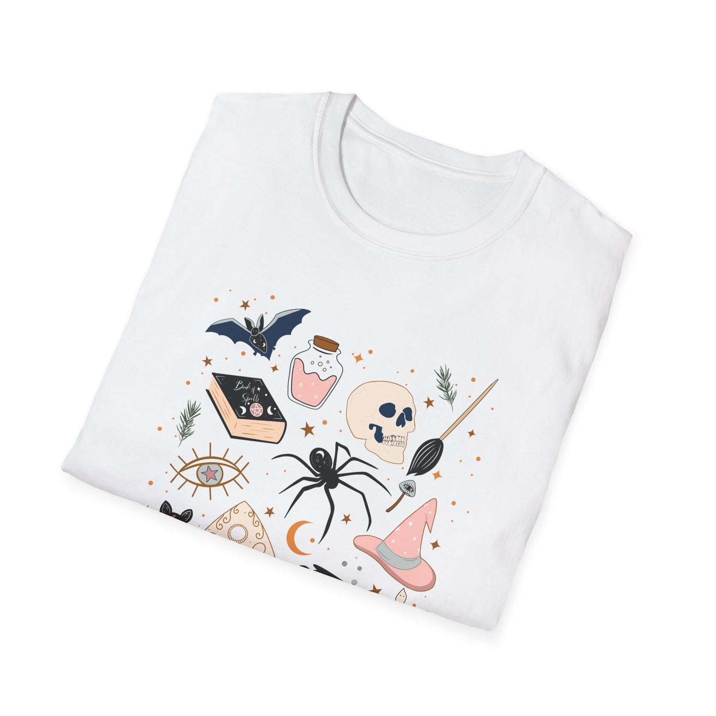 Boho Mystic Unisex T-Shirt, Cute Casual Tee for Everyday Wear, Perfect for Halloween, Gift for Witchy Friends, Trendy Graphic Tee