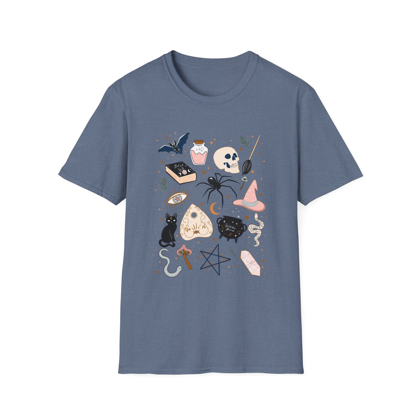 Boho Mystic Unisex T-Shirt, Cute Casual Tee for Everyday Wear, Perfect for Halloween, Gift for Witchy Friends, Trendy Graphic Tee