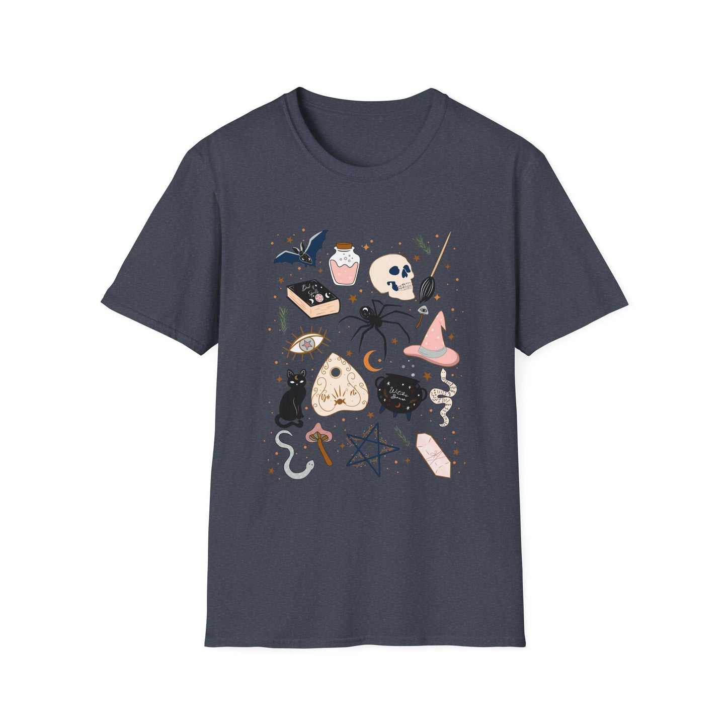 Boho Mystic Unisex T-Shirt, Cute Casual Tee for Everyday Wear, Perfect for Halloween, Gift for Witchy Friends, Trendy Graphic Tee