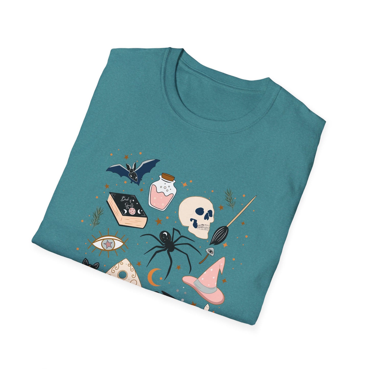Boho Mystic Unisex T-Shirt, Cute Casual Tee for Everyday Wear, Perfect for Halloween, Gift for Witchy Friends, Trendy Graphic Tee