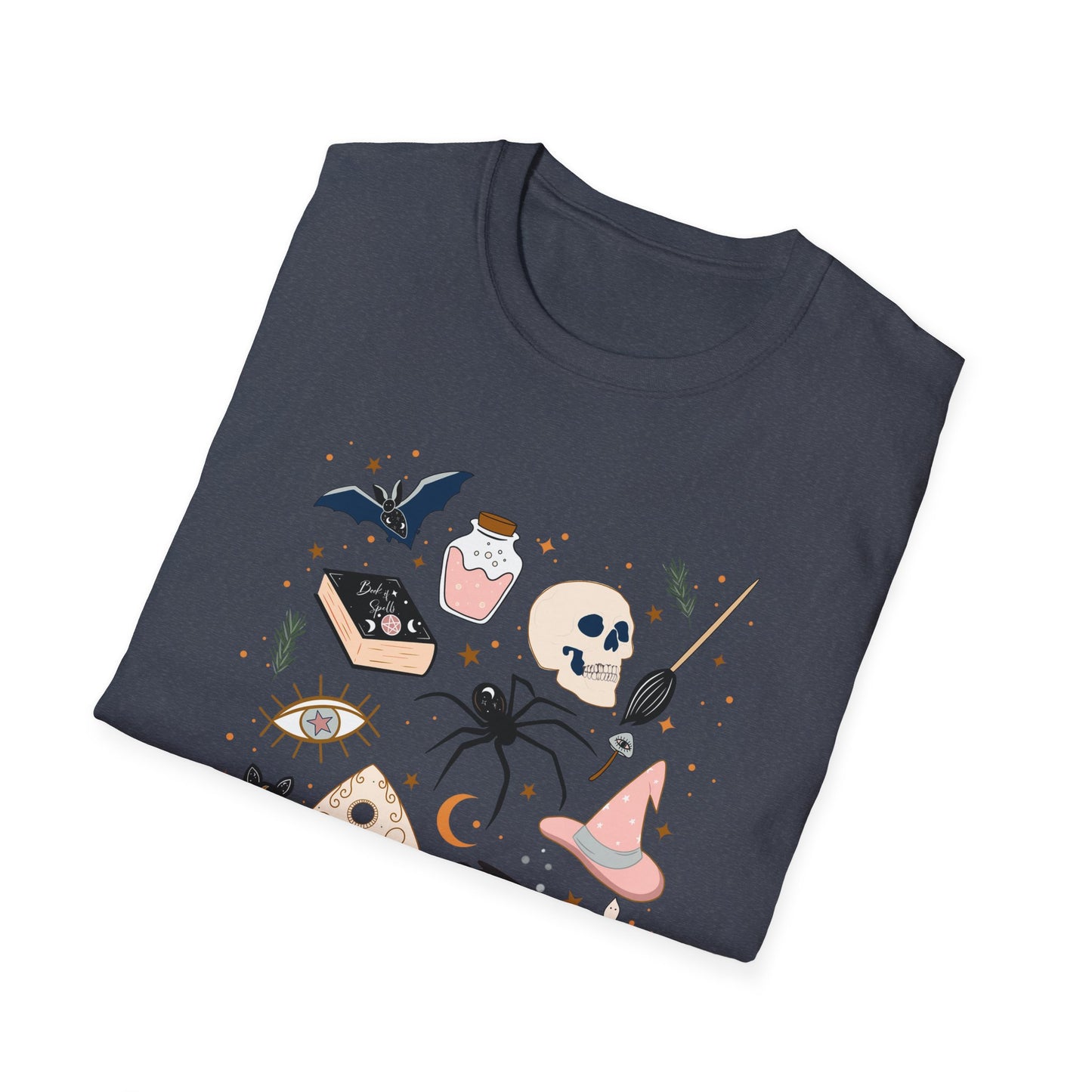 Boho Mystic Unisex T-Shirt, Cute Casual Tee for Everyday Wear, Perfect for Halloween, Gift for Witchy Friends, Trendy Graphic Tee