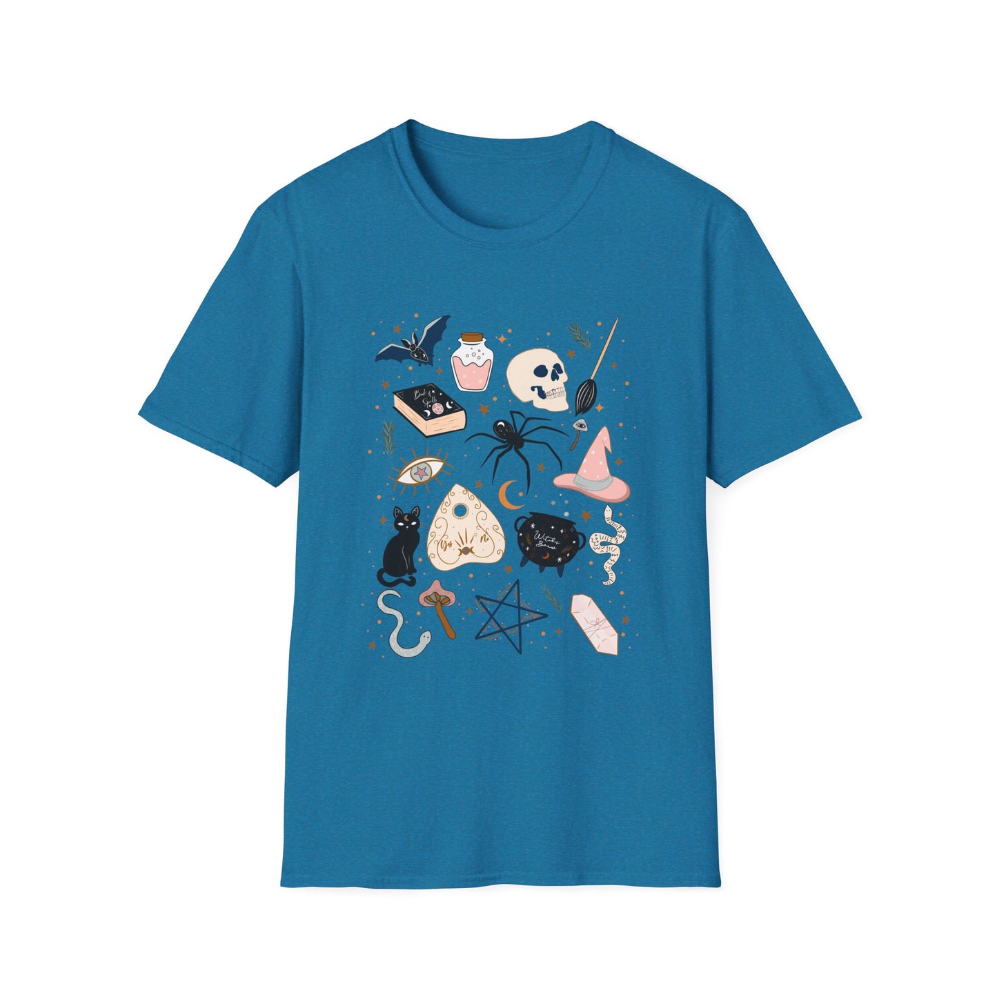 Boho Mystic Unisex T-Shirt, Cute Casual Tee for Everyday Wear, Perfect for Halloween, Gift for Witchy Friends, Trendy Graphic Tee