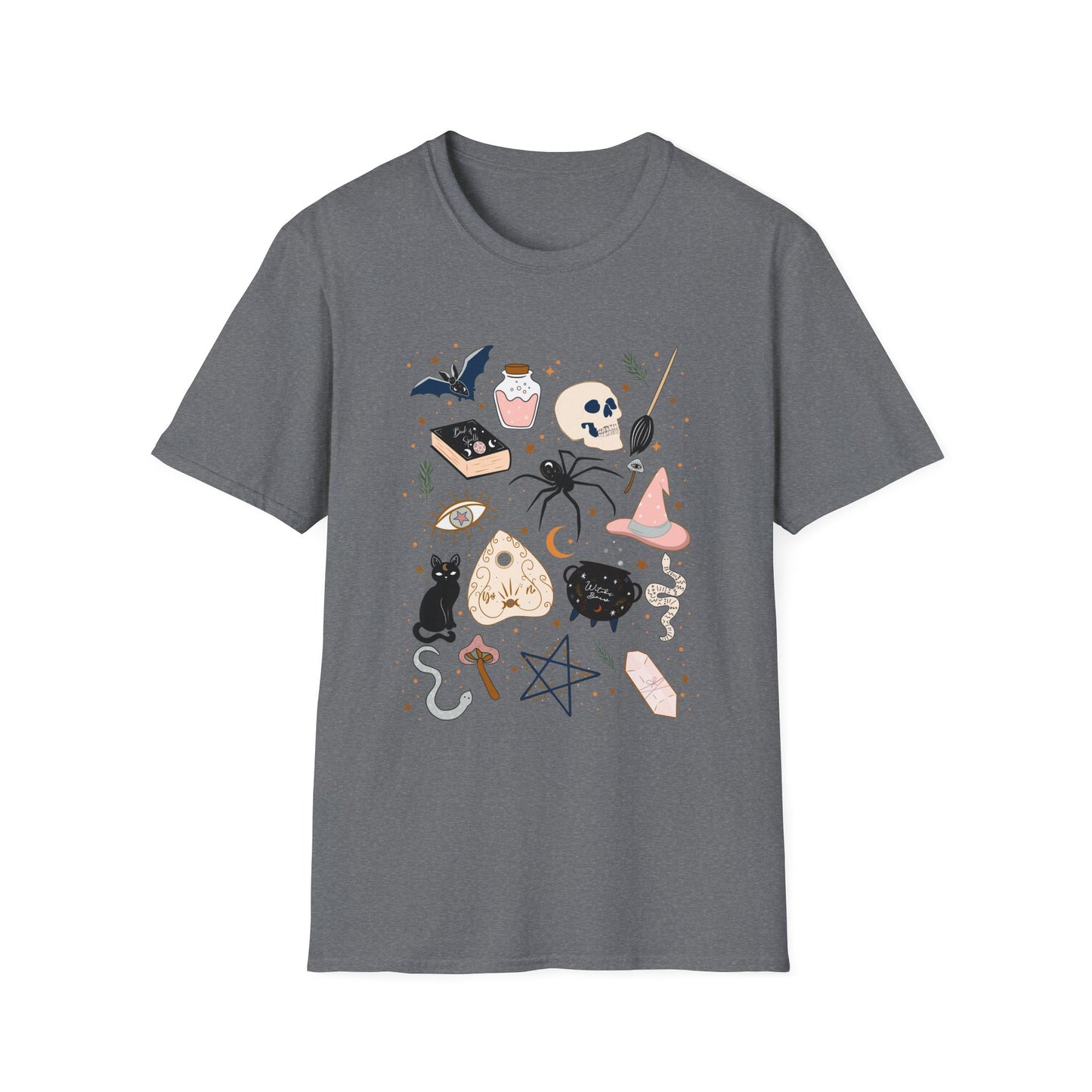 Boho Mystic Unisex T-Shirt, Cute Casual Tee for Everyday Wear, Perfect for Halloween, Gift for Witchy Friends, Trendy Graphic Tee