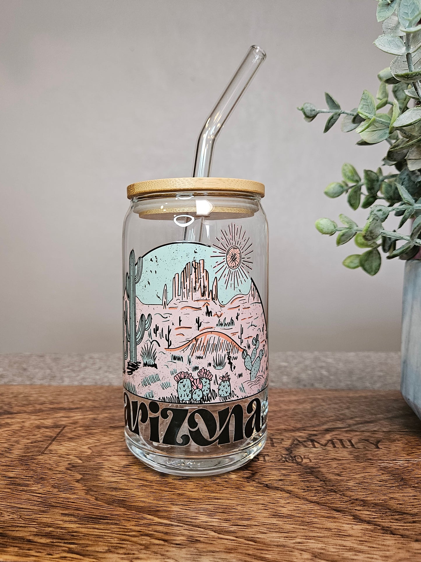 Arizona Glass Cup - Desert Blossom Gifts