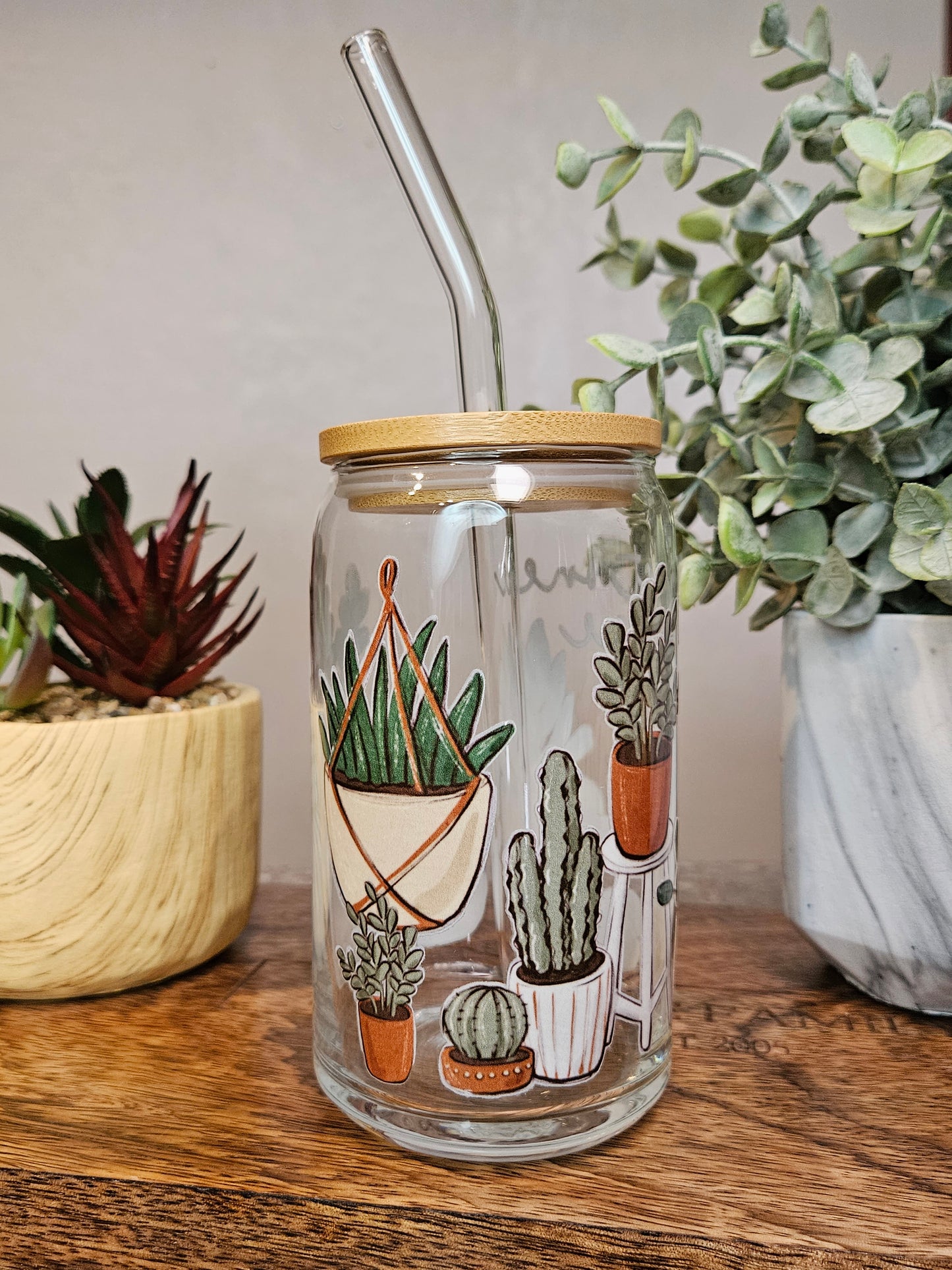 Just One More Plant Glass Cup - Desert Blossom Gifts