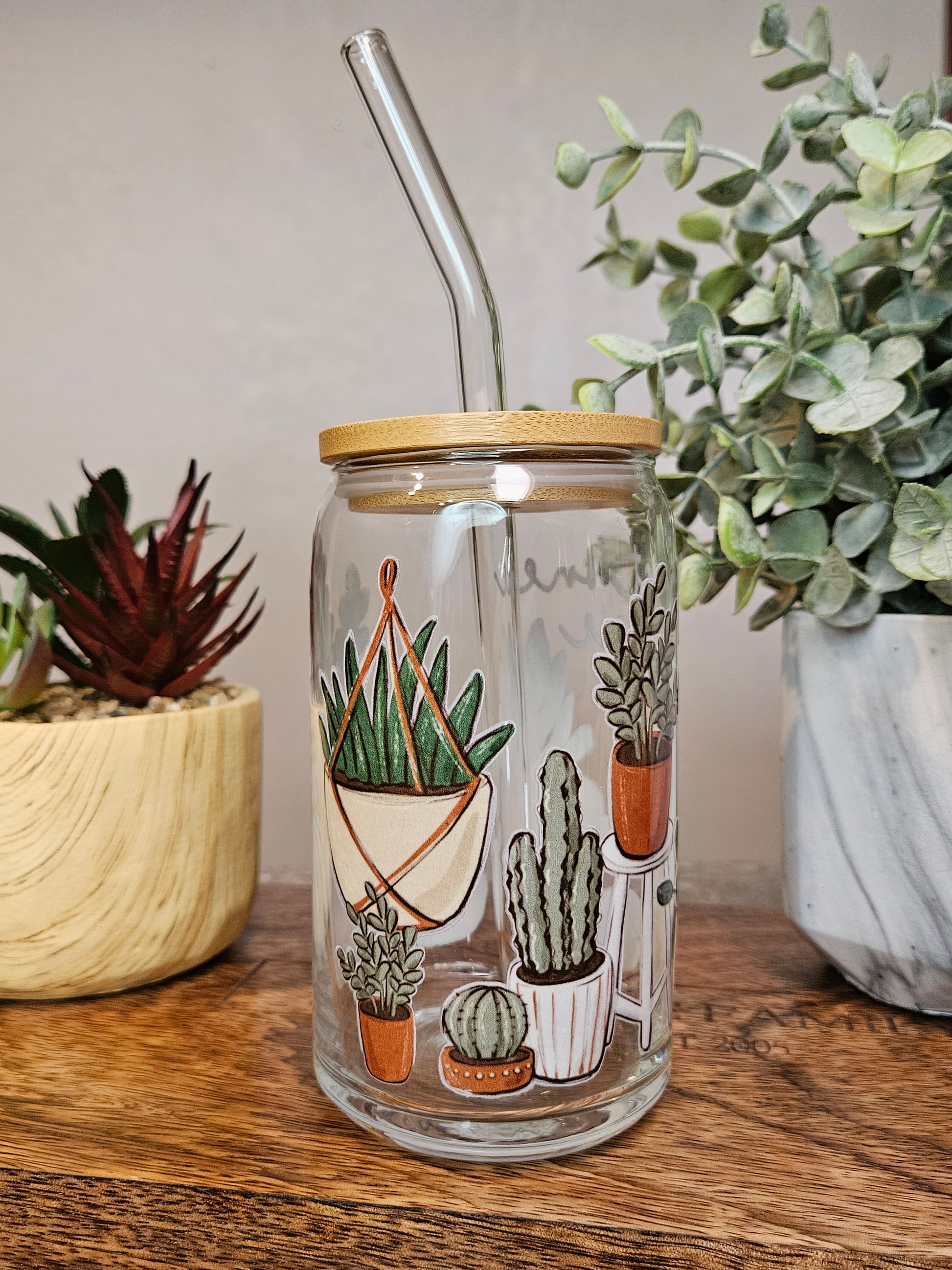 Just One More Plant Glass Cup - Desert Blossom Gifts