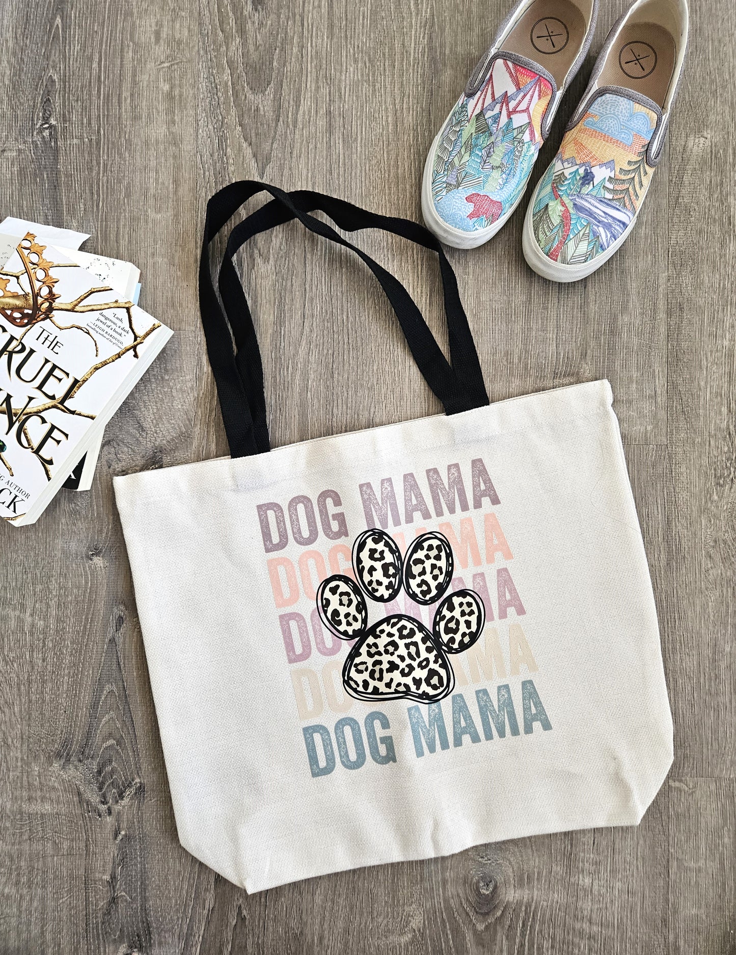 Dog Mama Canvas Bag - Desert Blossom Gifts