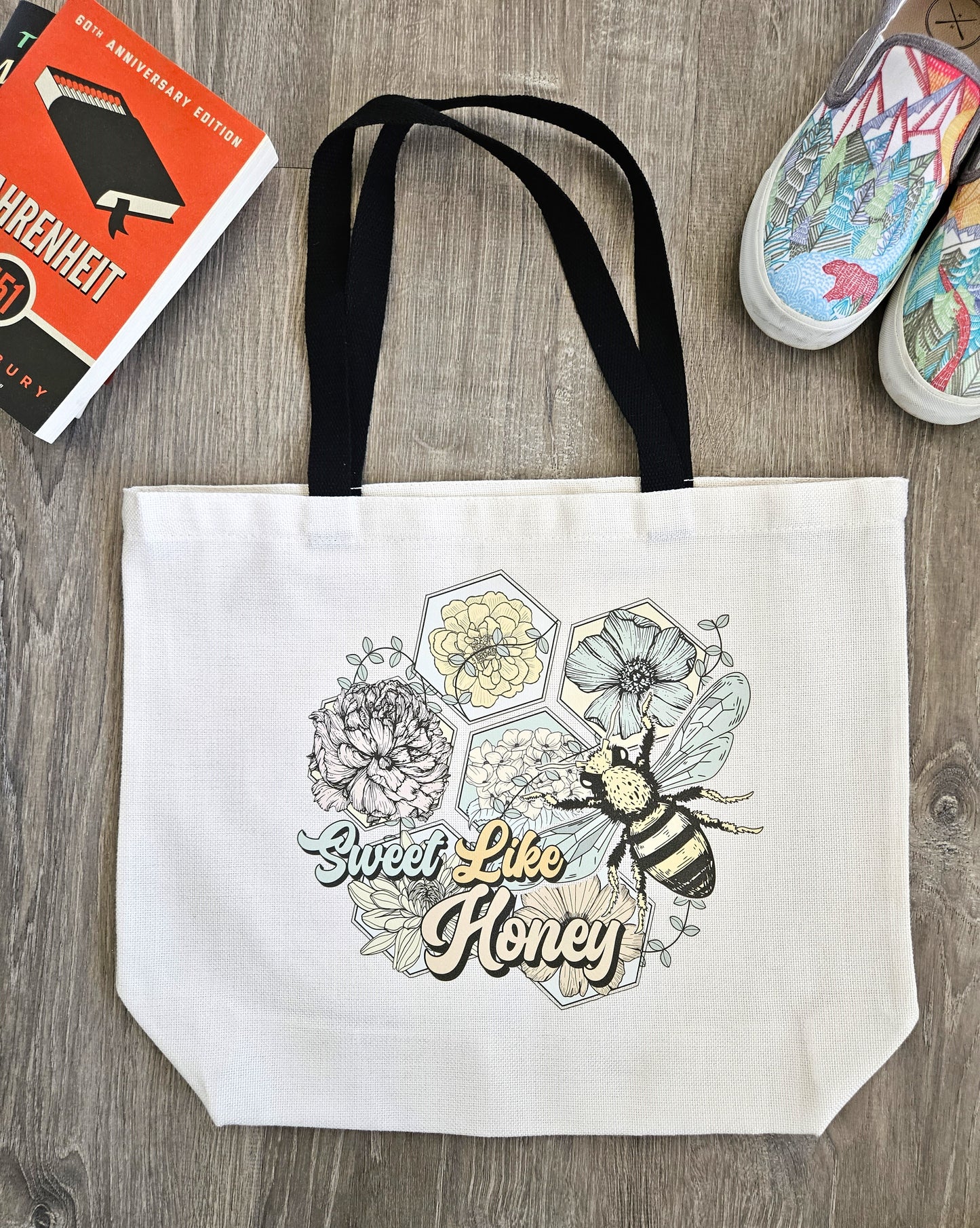 Sweet Like Honey Canvas Bag - Desert Blossom Gifts