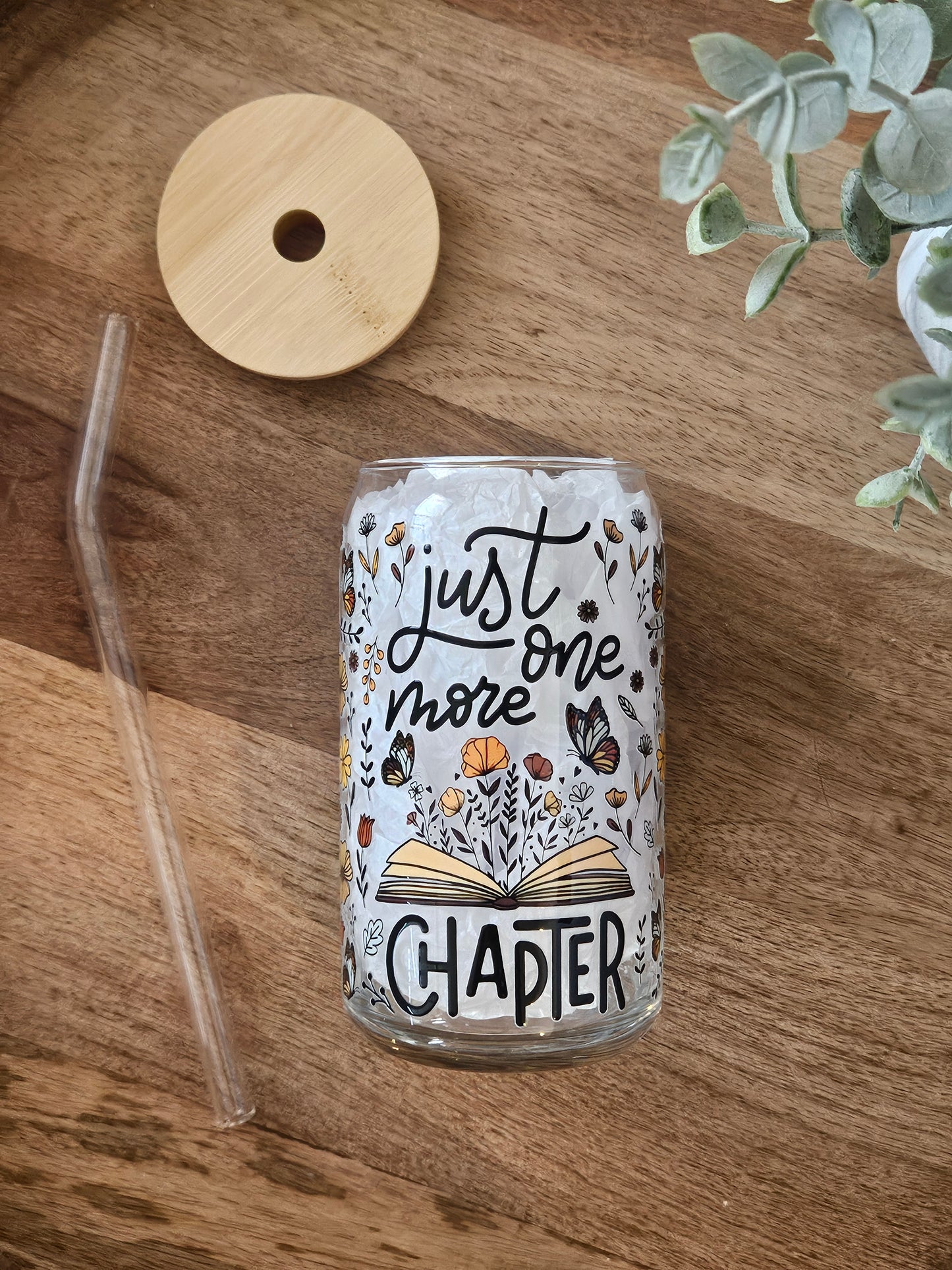 Just One More Chapter Glass Cup - Desert Blossom Gifts