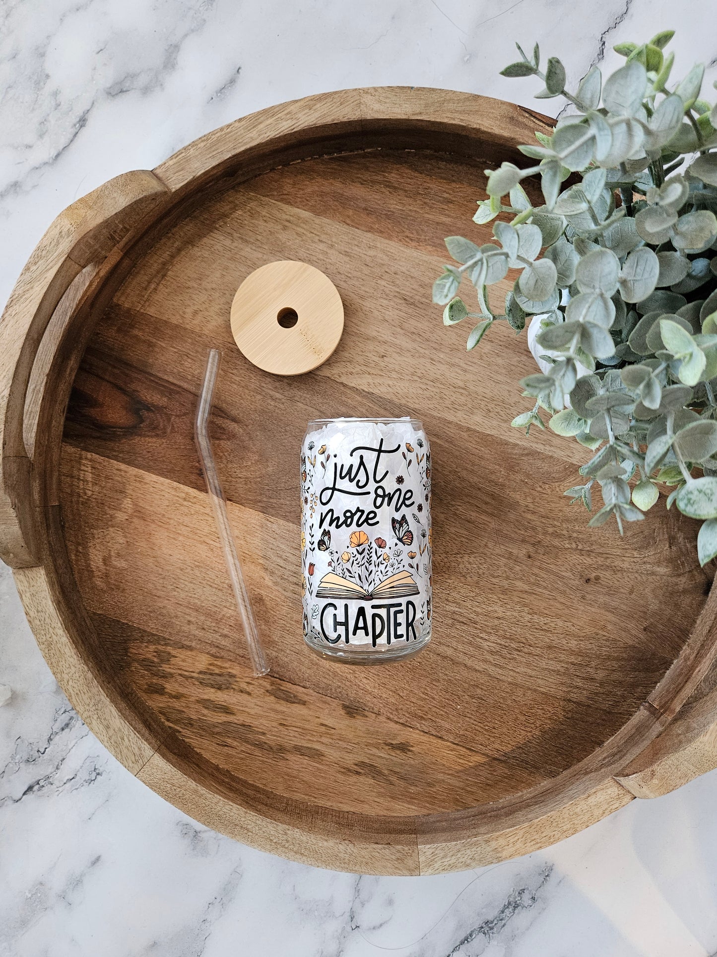 Just One More Chapter Glass Cup - Desert Blossom Gifts