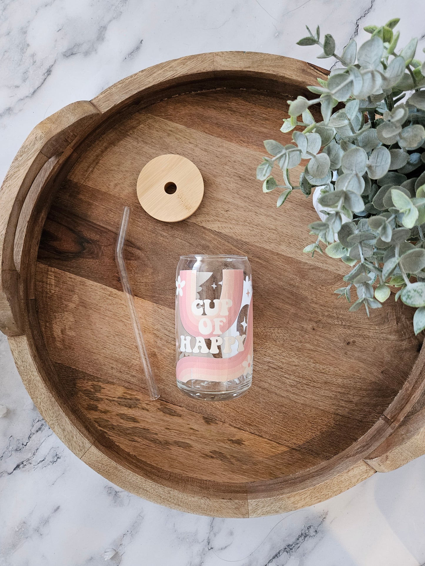 Cup of Happy Glass Cup - Desert Blossom Gifts