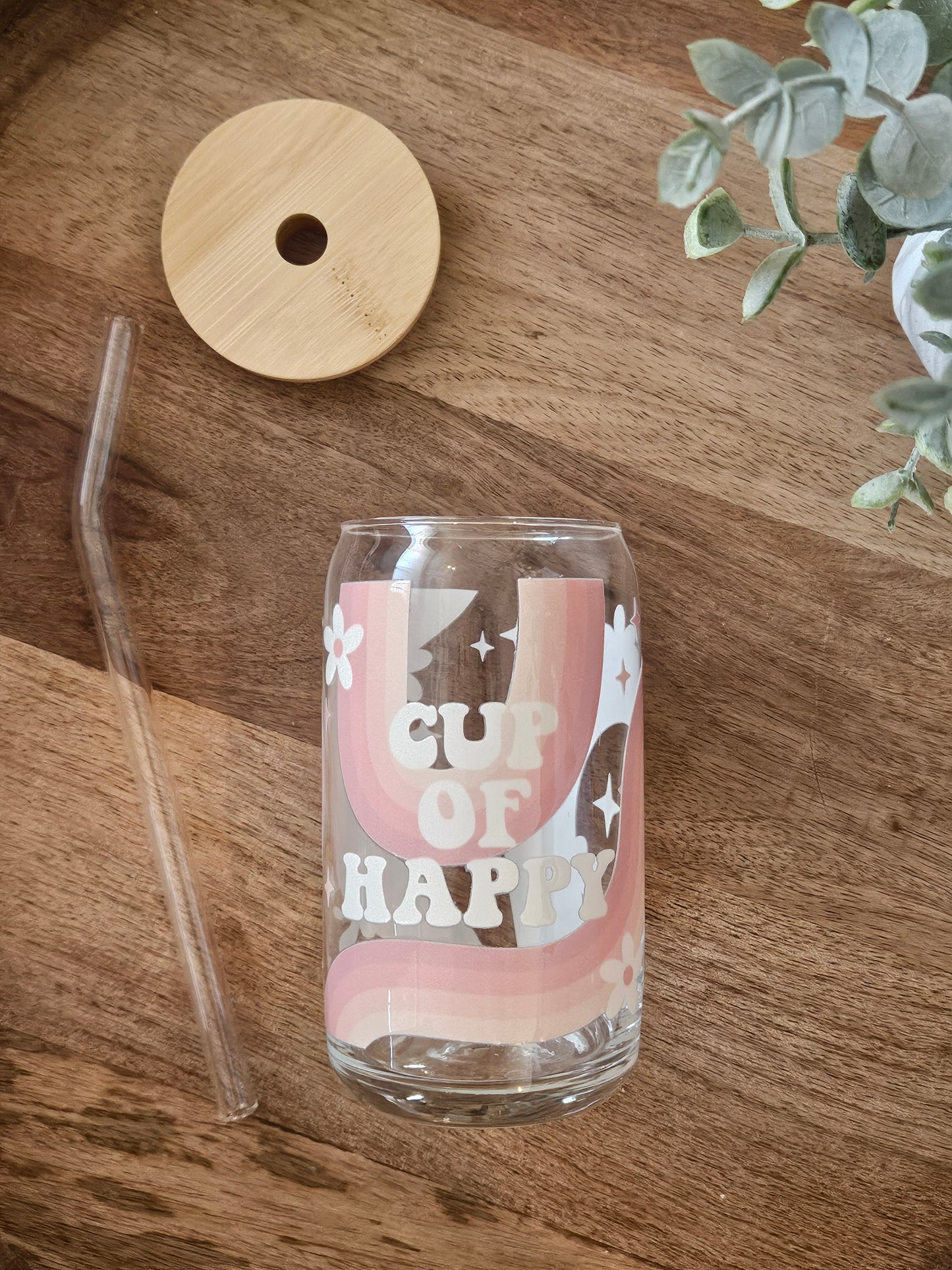 Cup of Happy Glass Cup - Desert Blossom Gifts