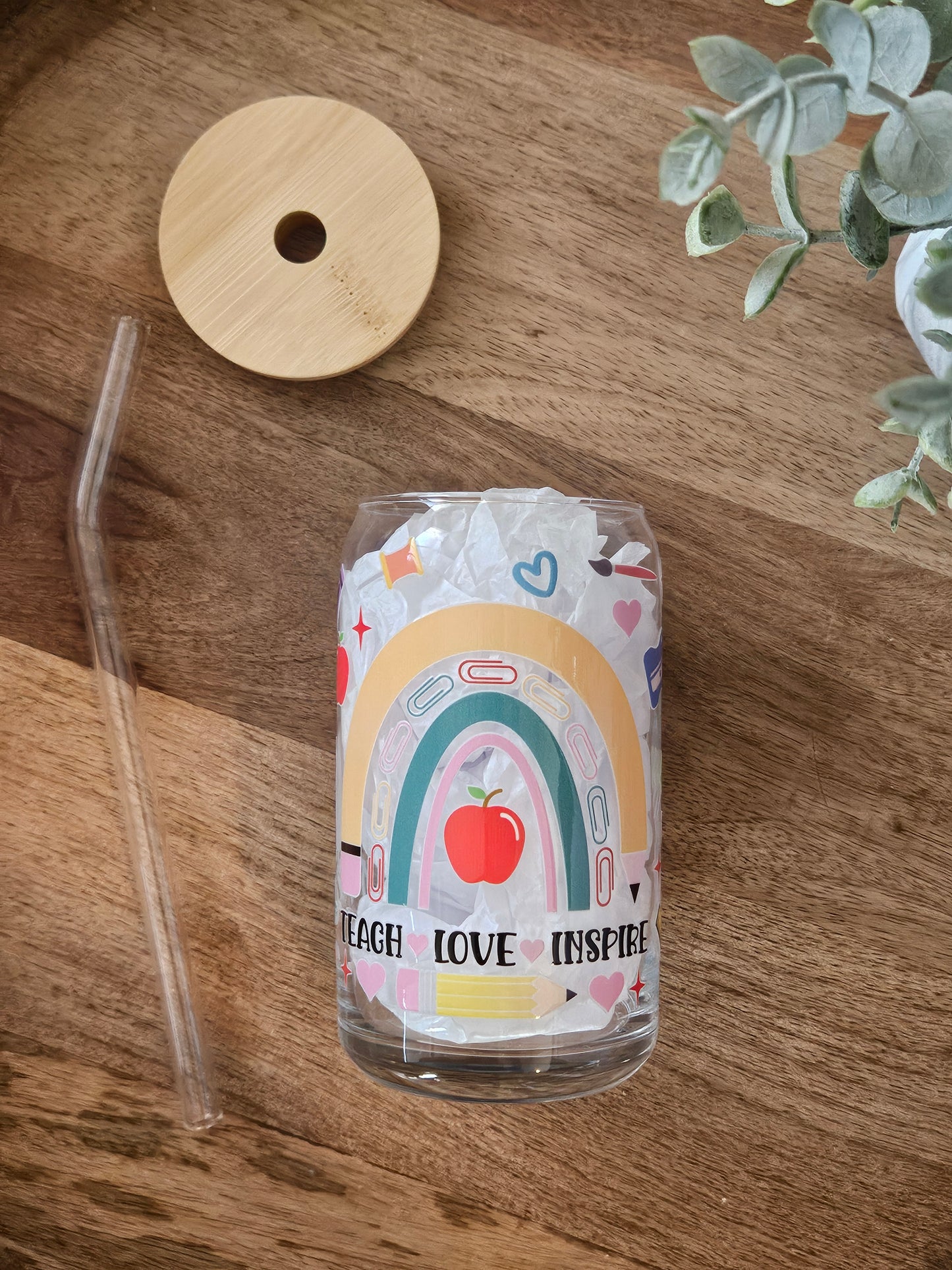 Teacher Glass Cup - Desert Blossom Gifts