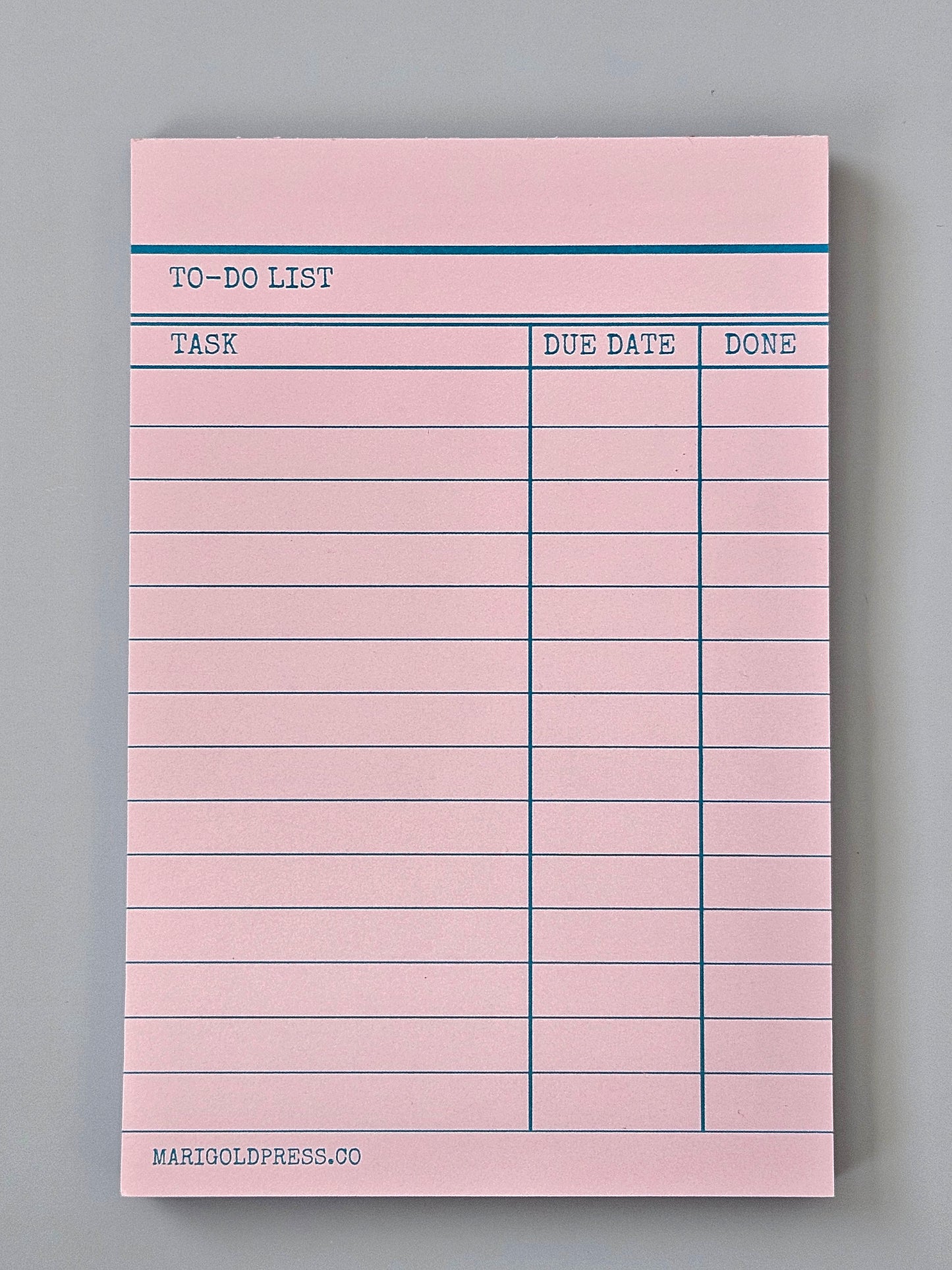 Library Card Notepad - Desert Blossom Gifts