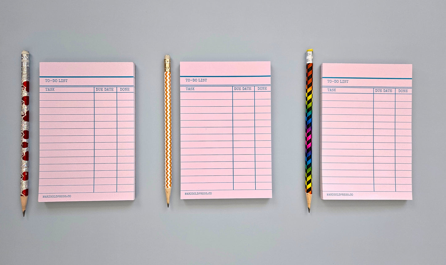 Library Card Notepad - Desert Blossom Gifts