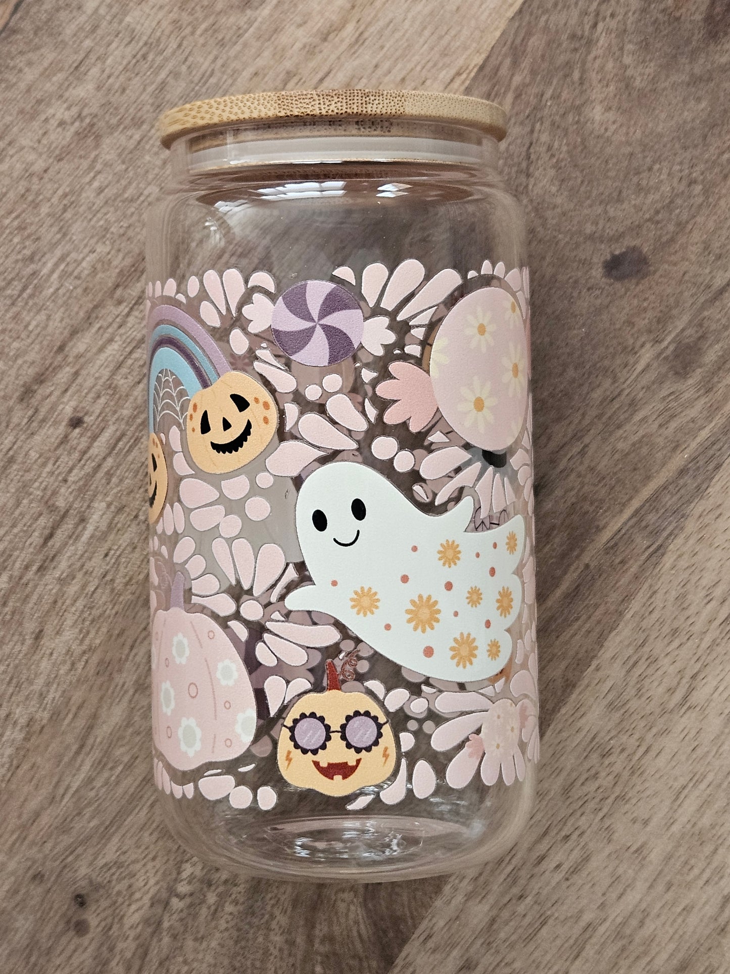 Ghost Talavera Glass Cup - Desert Blossom Gifts