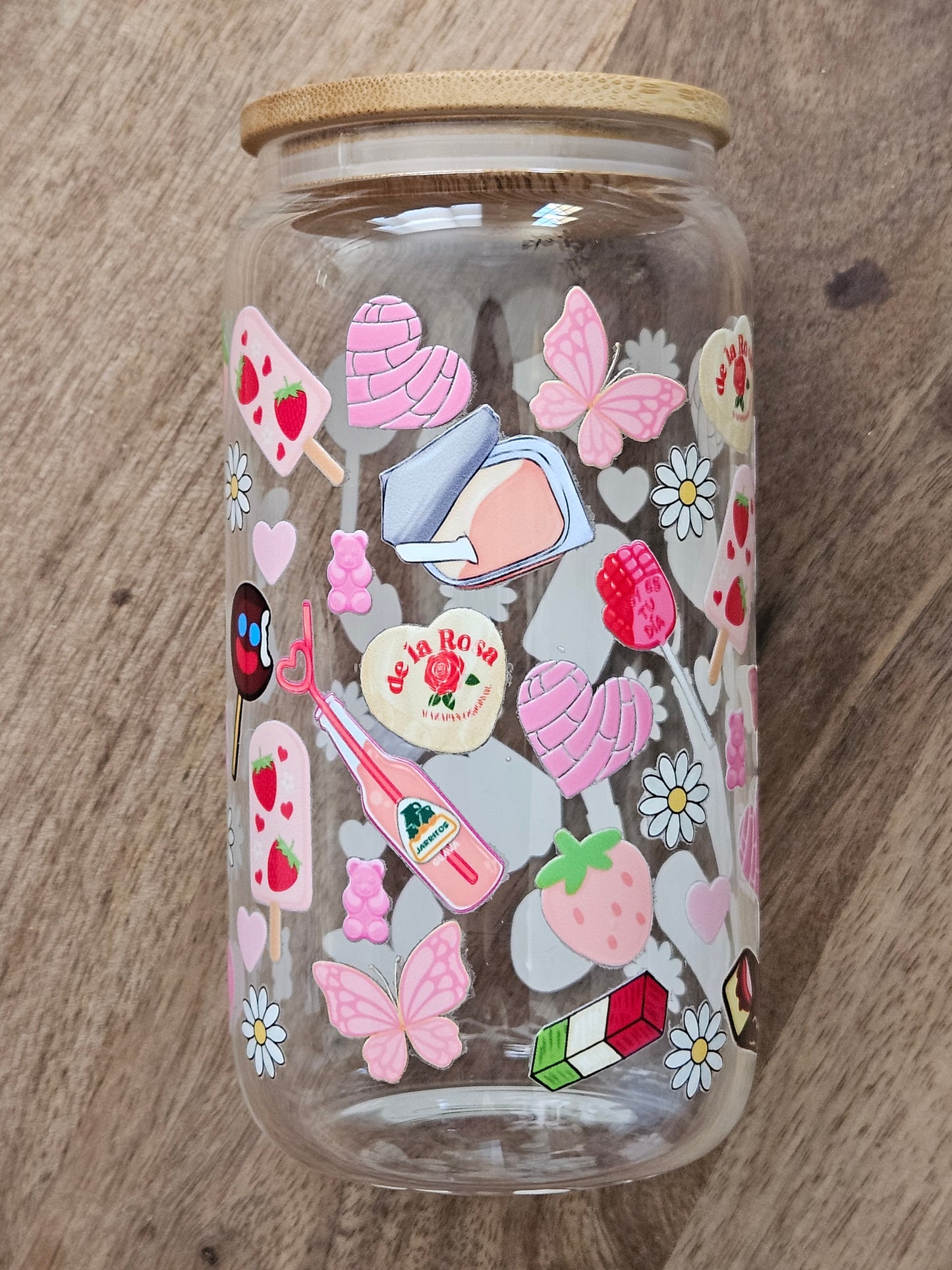 Mexican Dulces Glass Cup - Desert Blossom Gifts