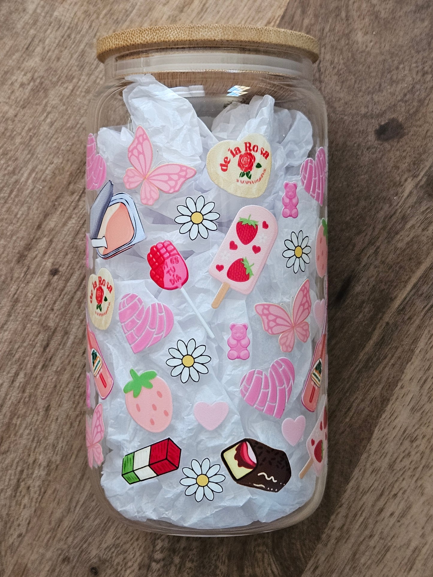 Mexican Dulces Glass Cup - Desert Blossom Gifts