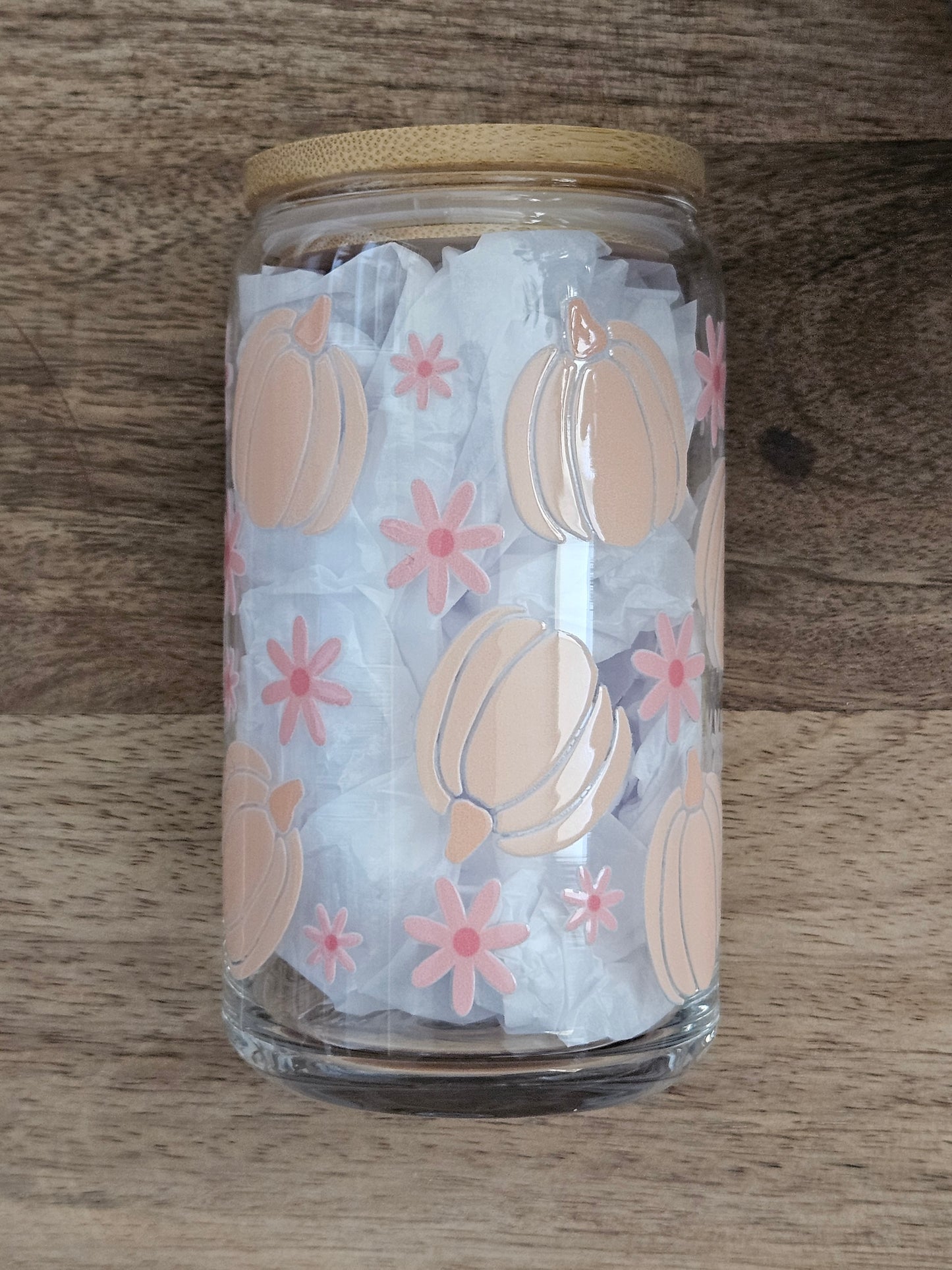 Pumpkins Glass Cup - Desert Blossom Gifts