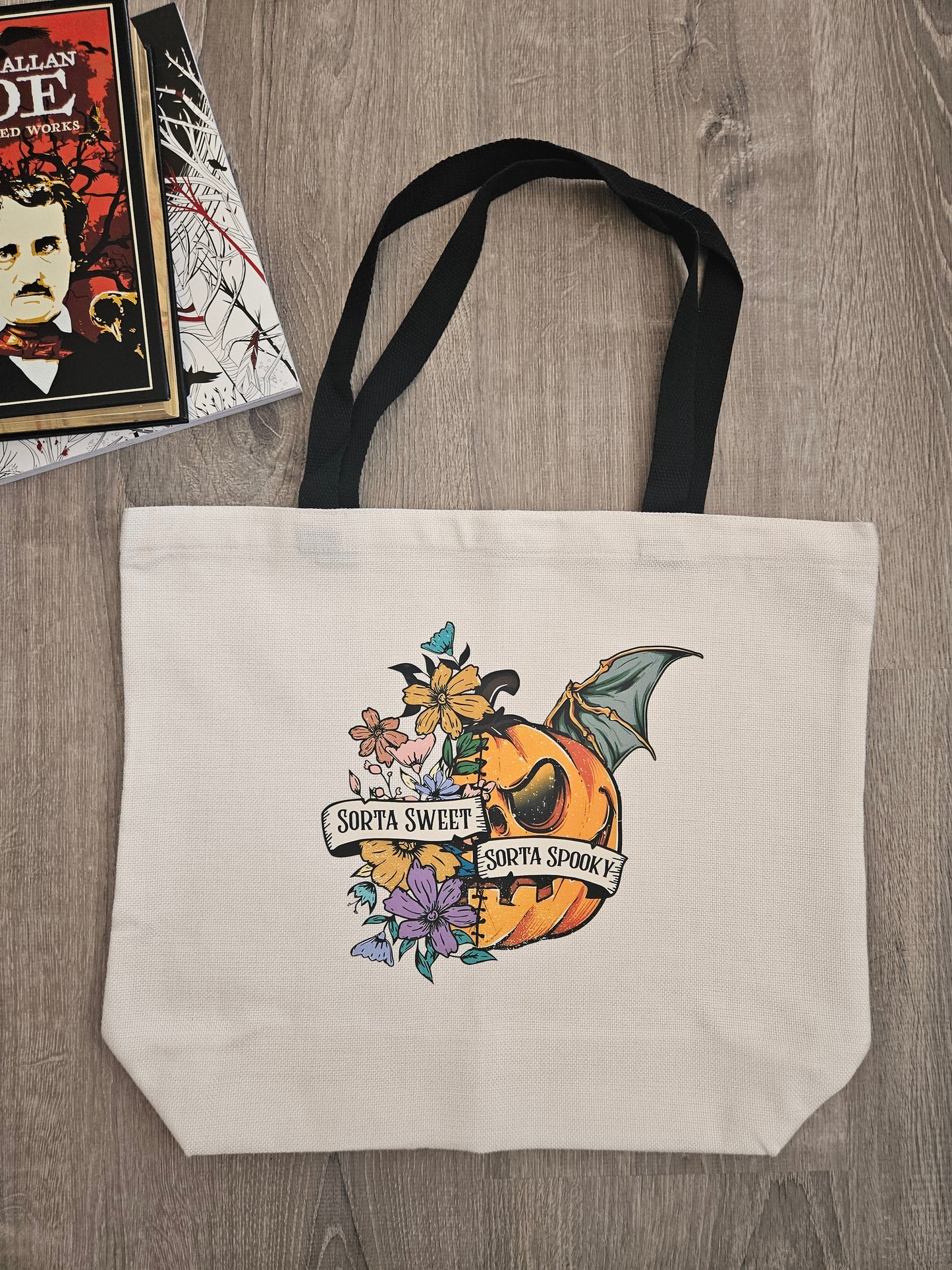 Sorta Sweet Sorta Spooky Canvas Bag - Desert Blossom Gifts