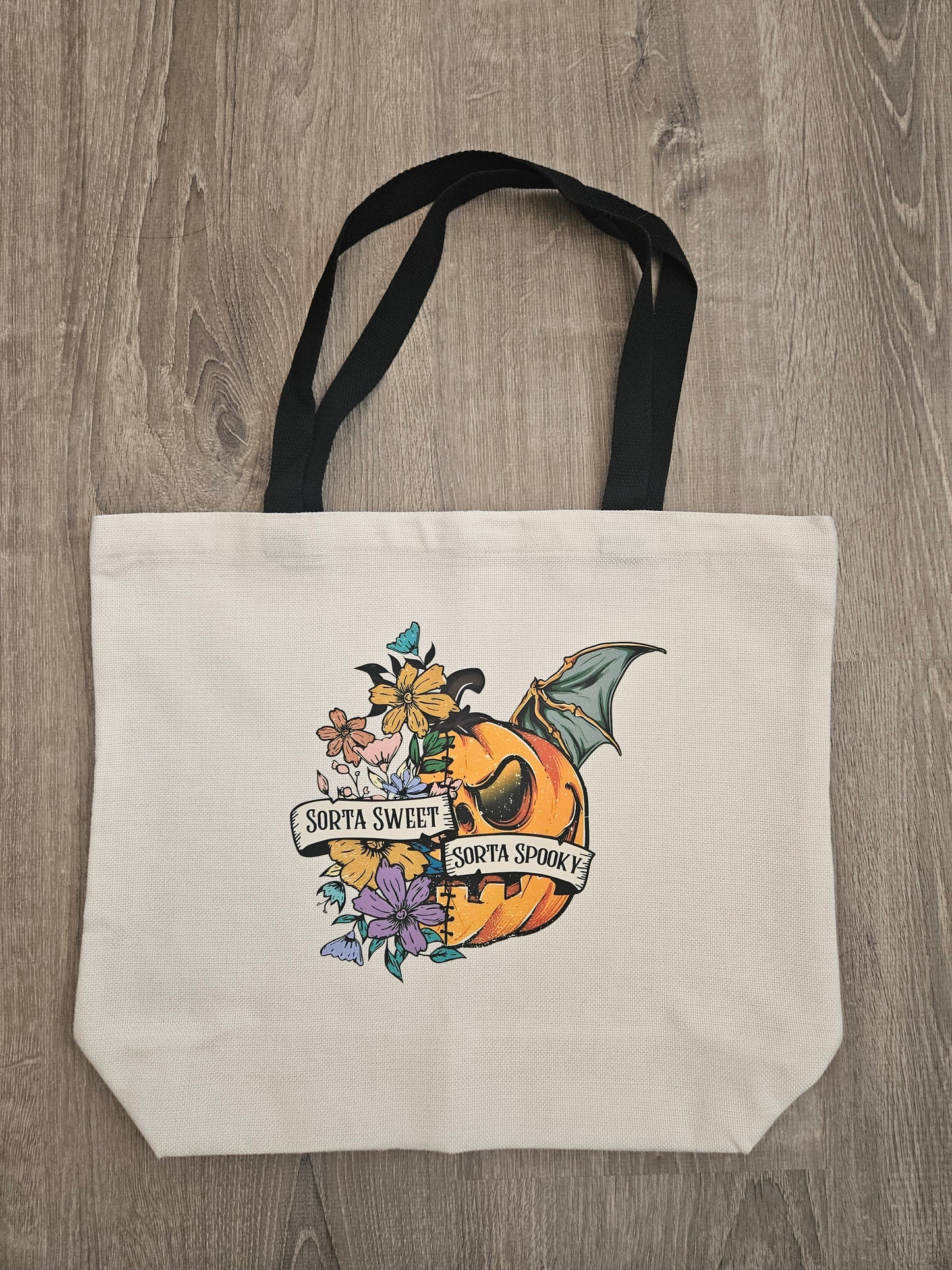 Sorta Sweet Sorta Spooky Canvas Bag - Desert Blossom Gifts