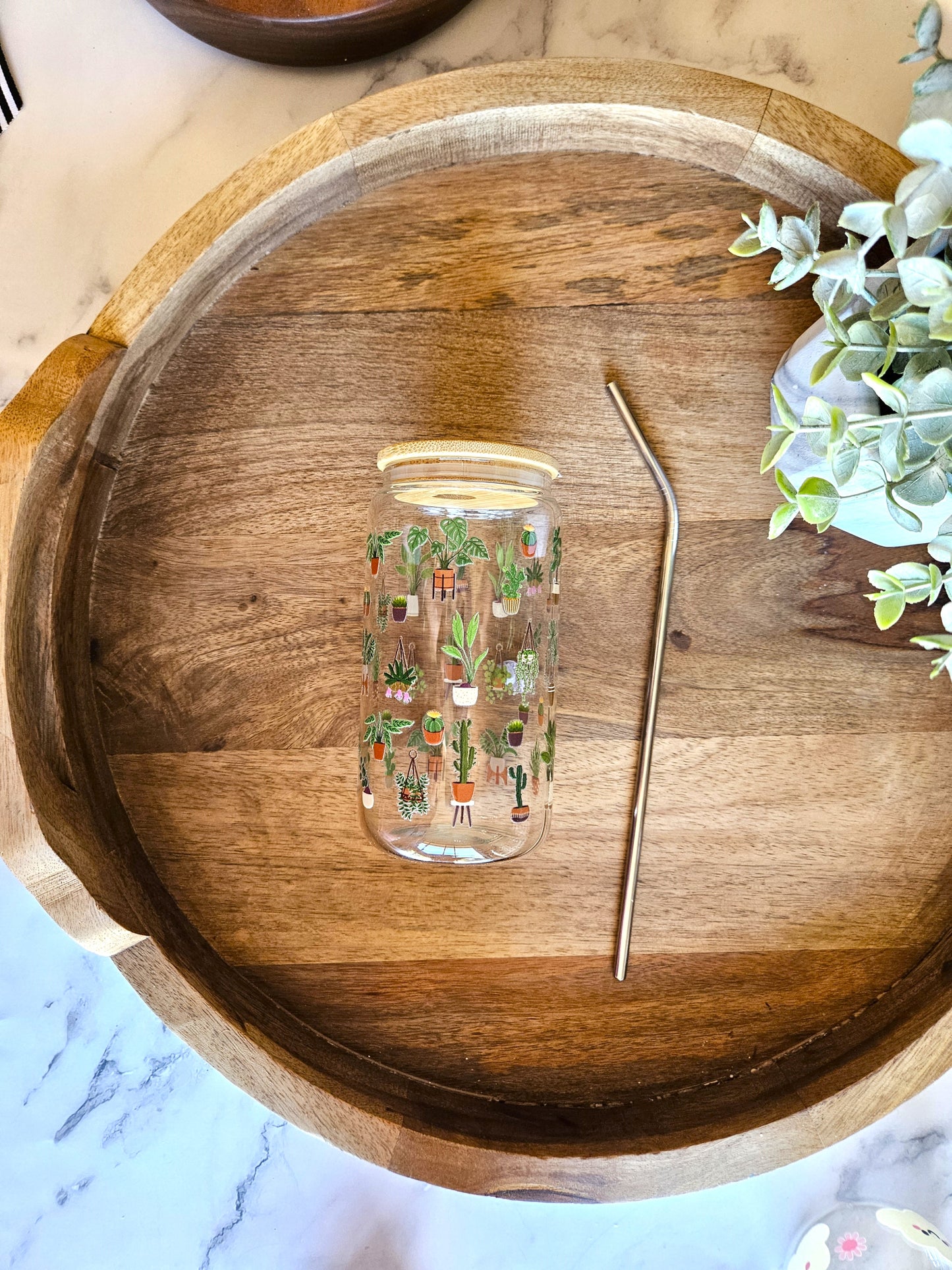 House Plants Glass Cup