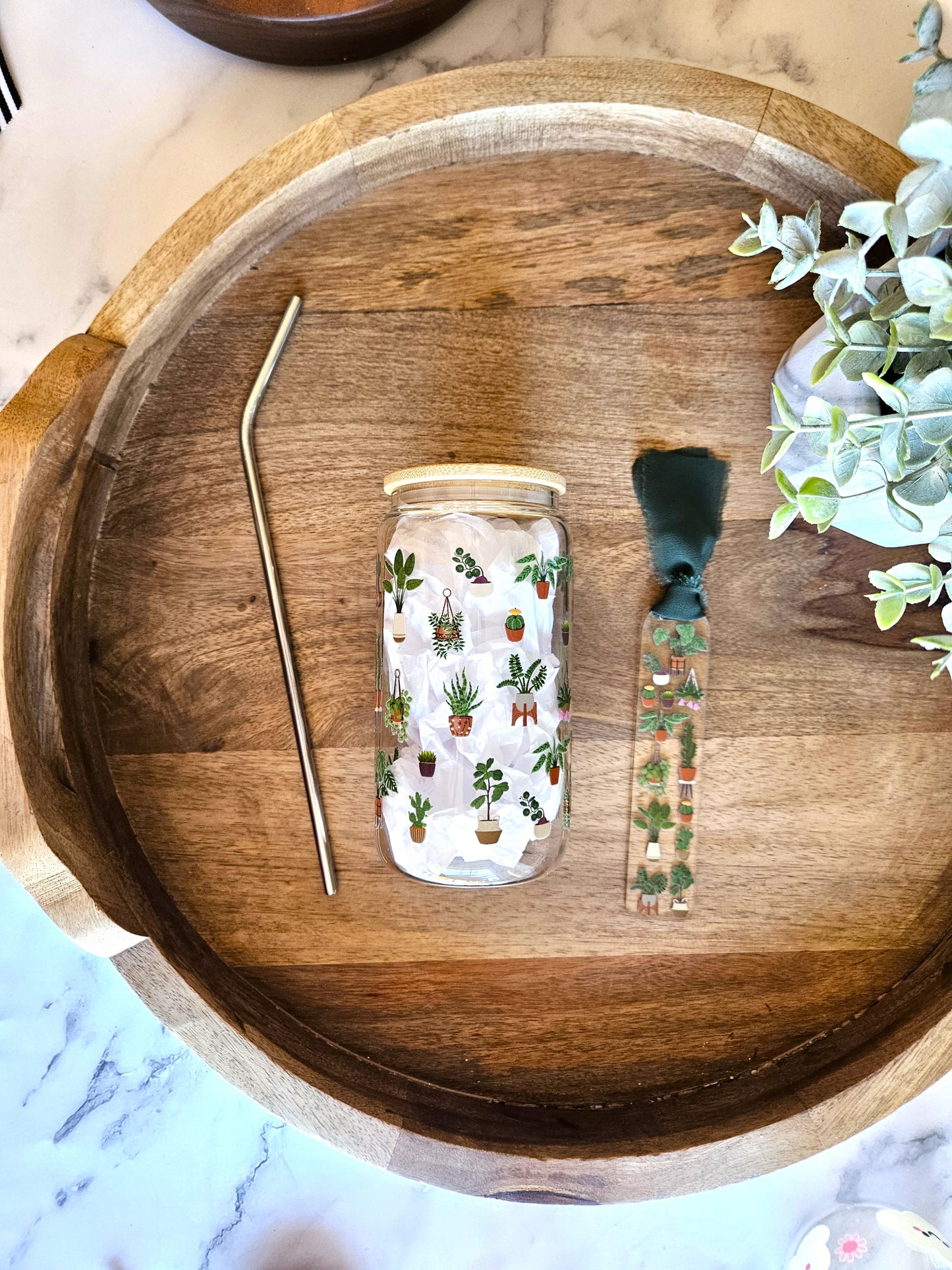 House Plants Glass Cup