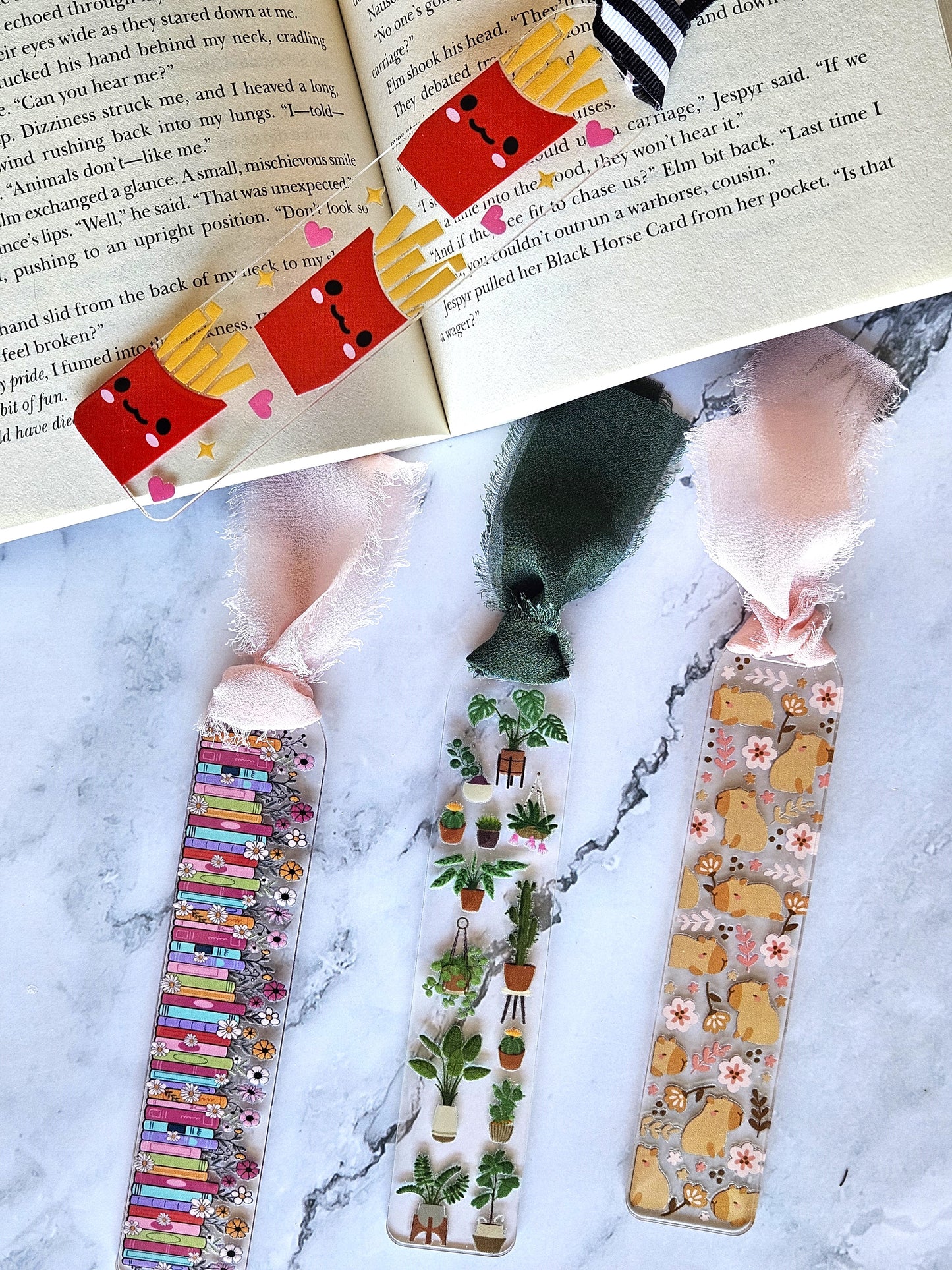 Kawaii French Fries Bookmark