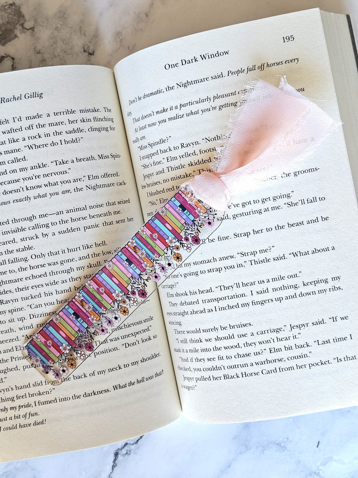 Floral Books Bookmark