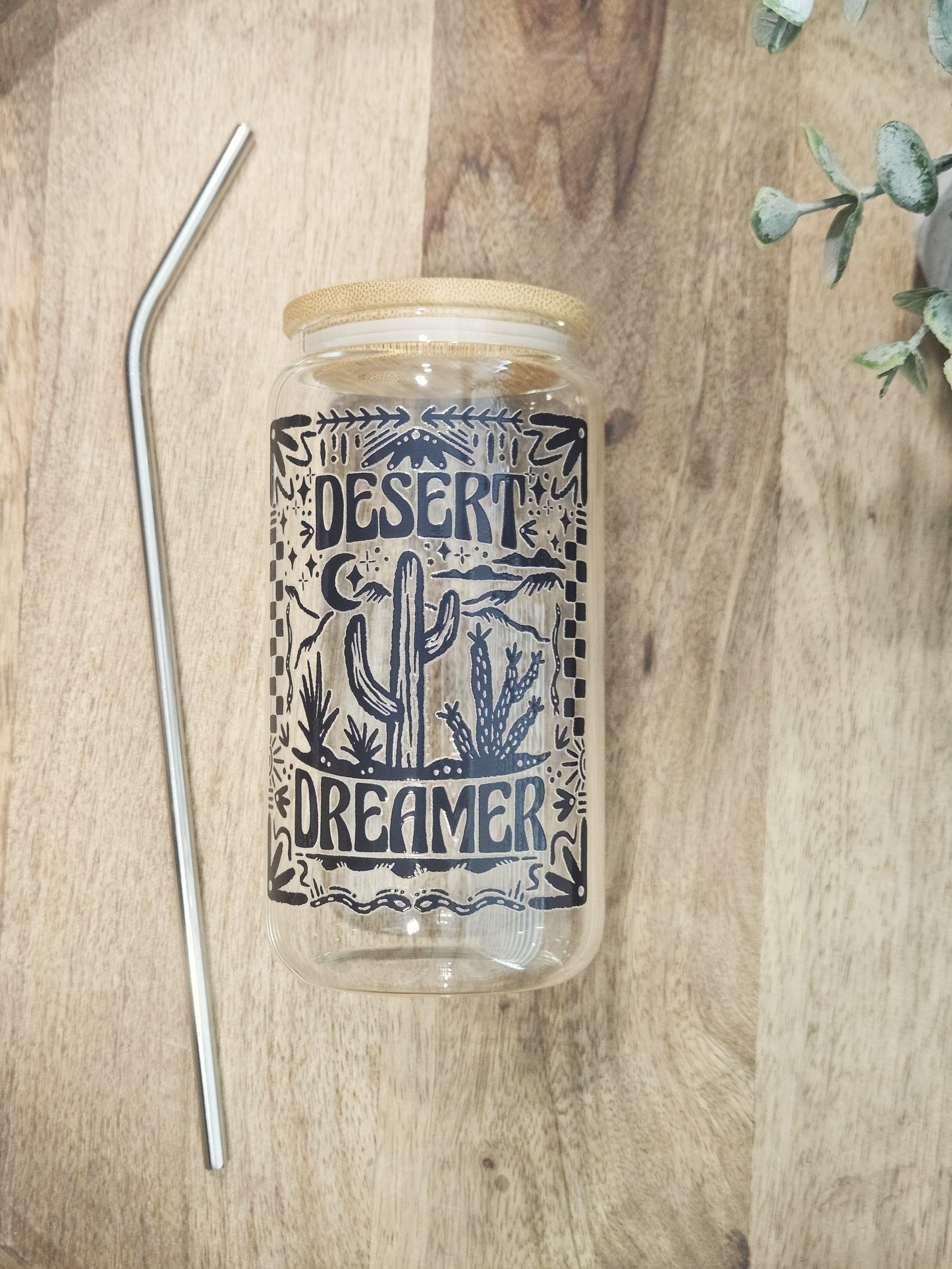 Desert Dreamer Glass Cup - Desert Blossom Gifts