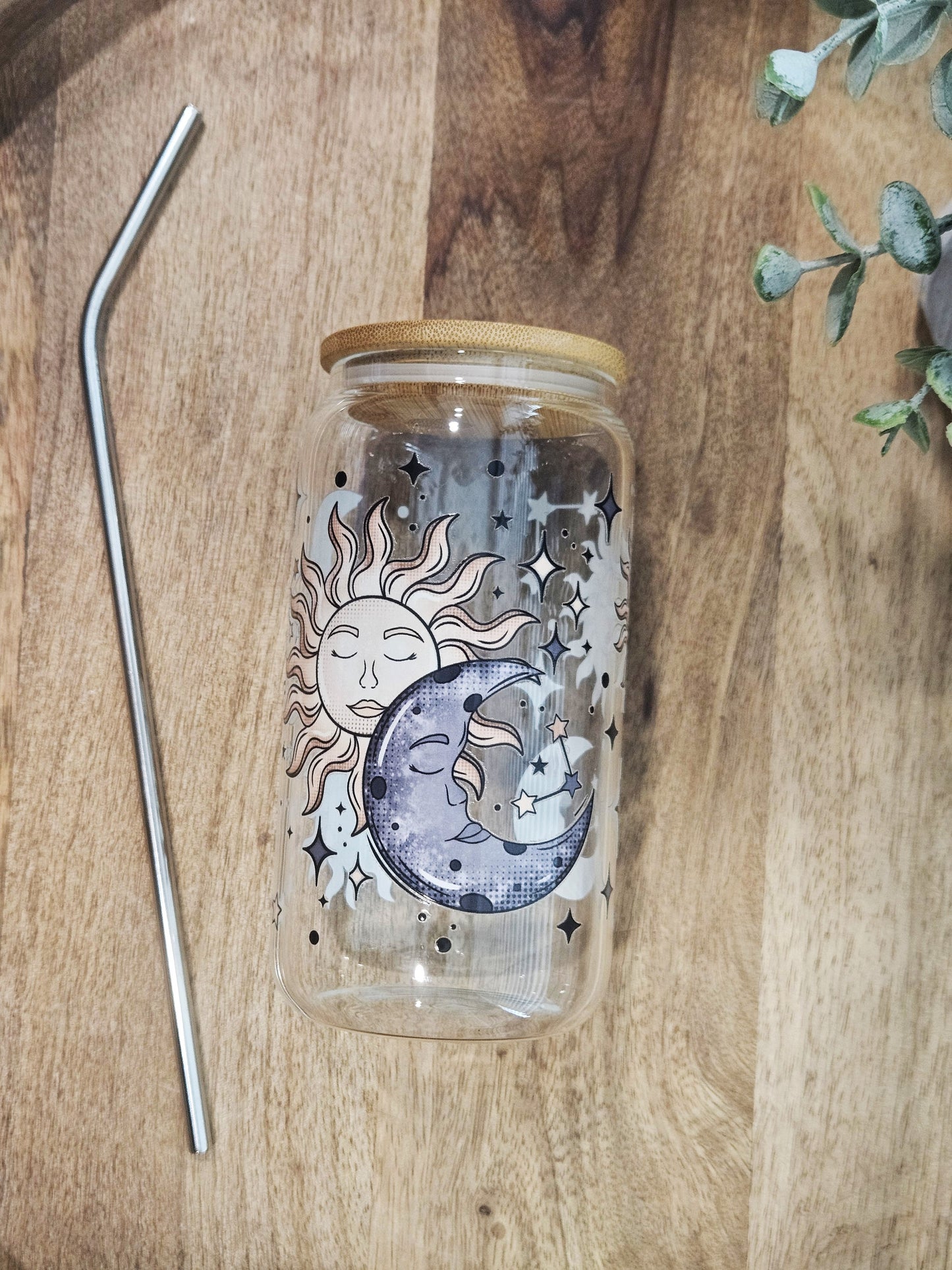 Sun and Moon Glass Cuo - Desert Blossom Gifts