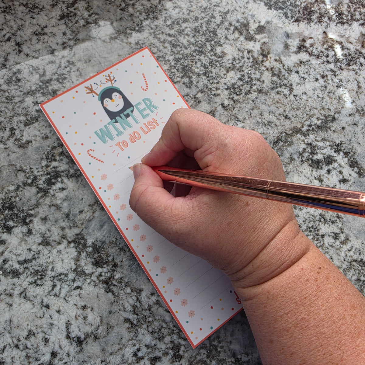 Winter To Do Notepad