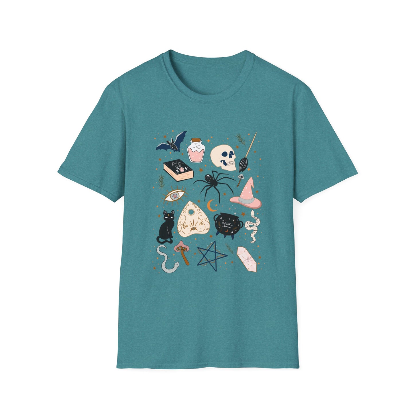 Boho Mystic Unisex T-Shirt, Cute Casual Tee for Everyday Wear, Perfect for Halloween, Gift for Witchy Friends, Trendy Graphic Tee