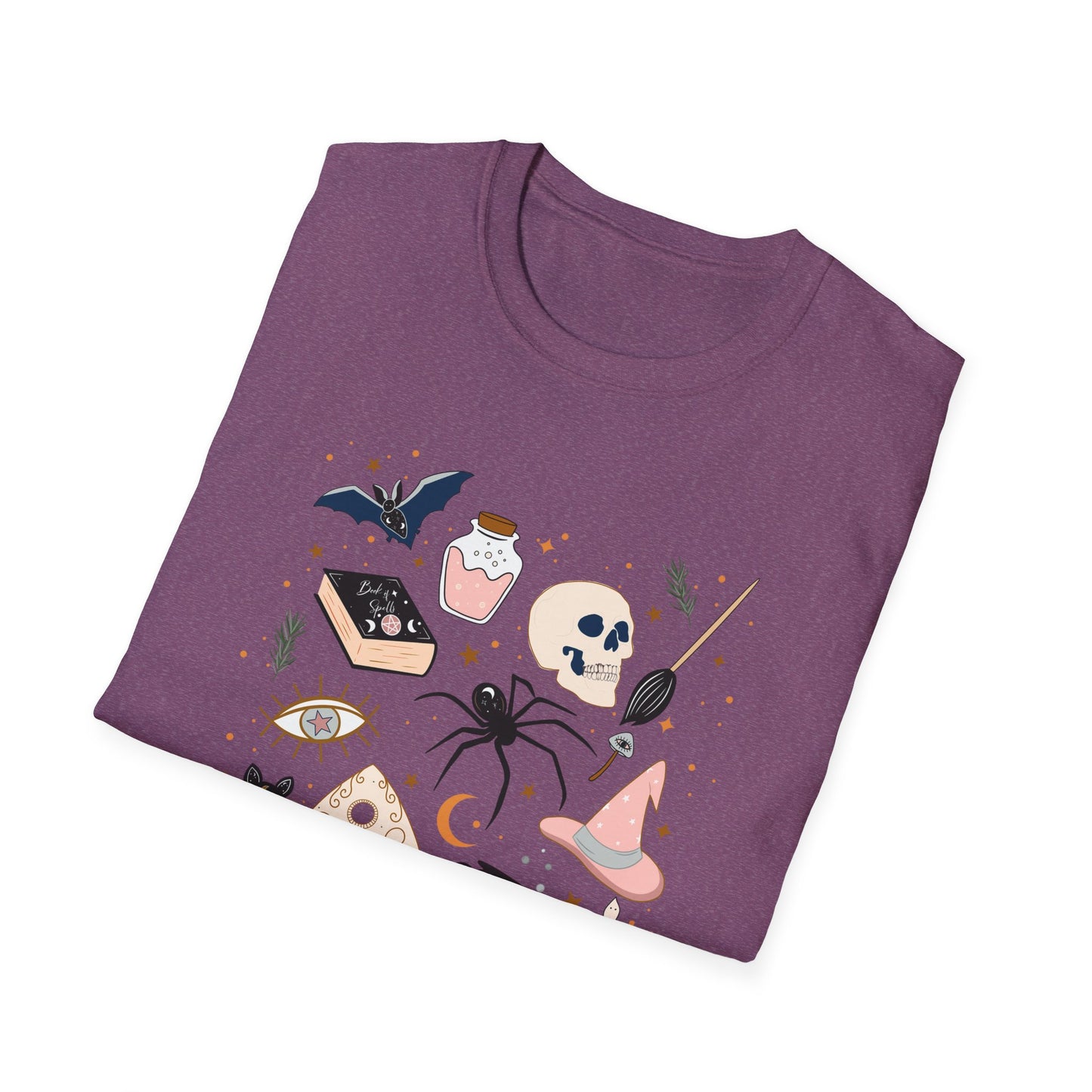 Boho Mystic Unisex T-Shirt, Cute Casual Tee for Everyday Wear, Perfect for Halloween, Gift for Witchy Friends, Trendy Graphic Tee