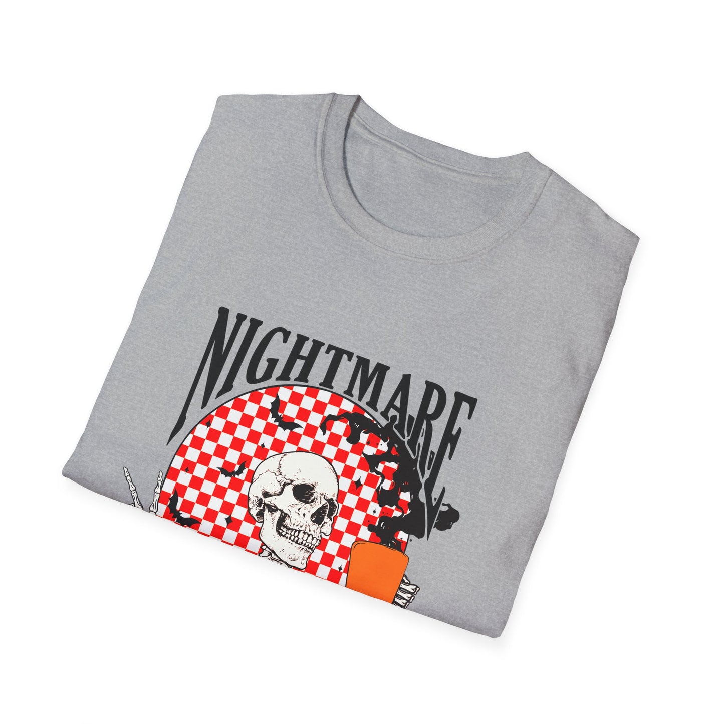Nightmare Before Coffee Unisex T-Shirt, Halloween Gift, Skeleton Tee, Funny Coffee Shirt, Graphic Tee for Coffee Lovers