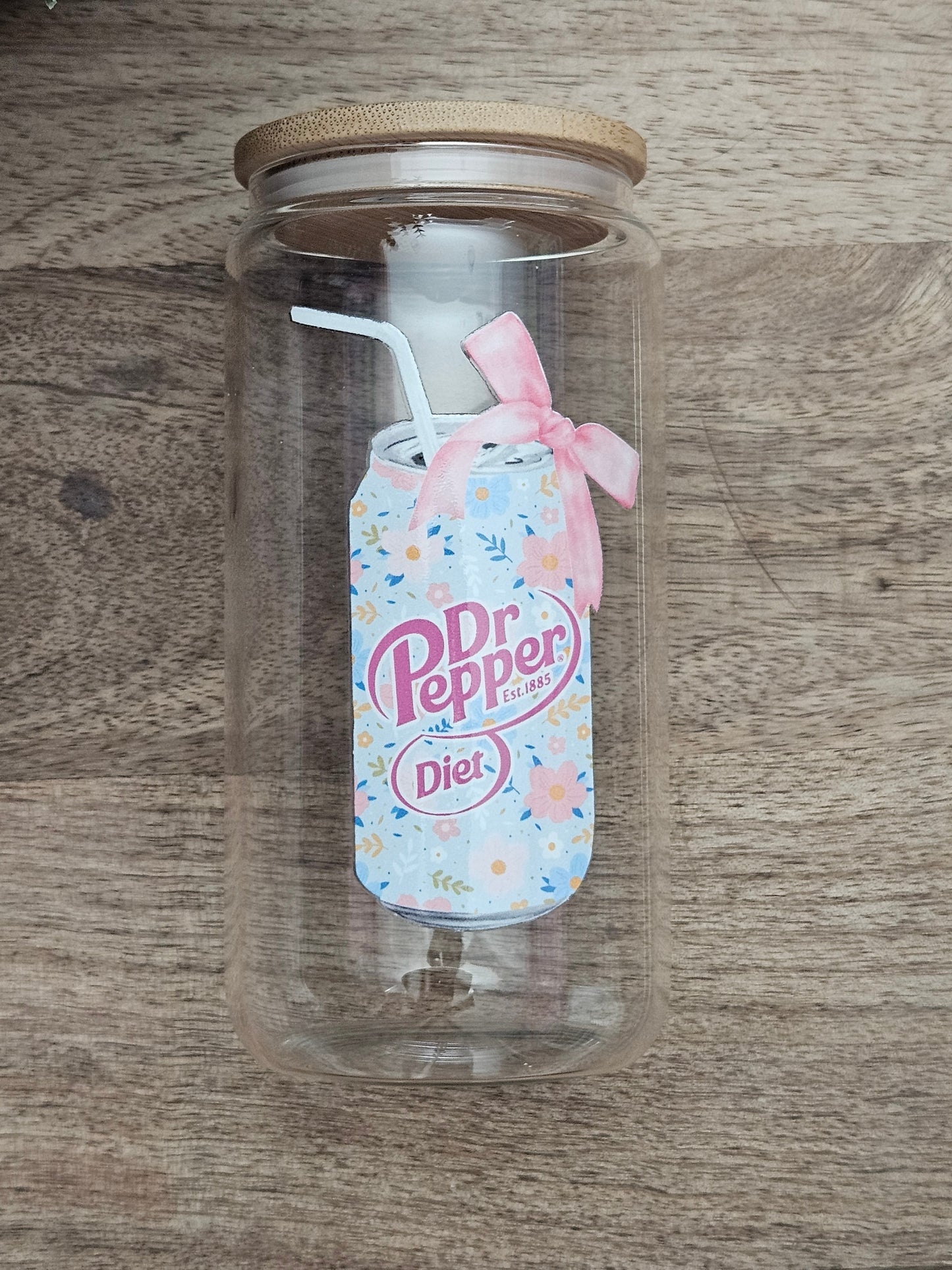 Diet Dr. Pep Glass Cup - Desert Blossom Gifts