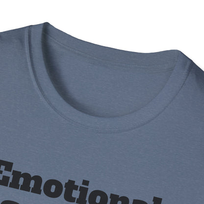 Emotional Support Human T-Shirt, Unisex Funny Tee, Pet Lover Gift, Animal Support Shirt, Casual Wear for Humans, Cute Animal Paw Print