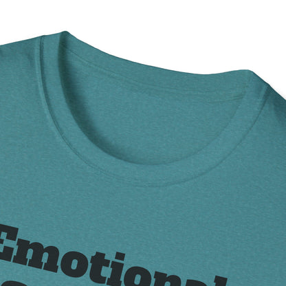 Emotional Support Human T-Shirt, Unisex Funny Tee, Pet Lover Gift, Animal Support Shirt, Casual Wear for Humans, Cute Animal Paw Print