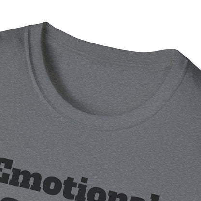 Emotional Support Human T-Shirt, Unisex Funny Tee, Pet Lover Gift, Animal Support Shirt, Casual Wear for Humans, Cute Animal Paw Print