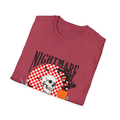 Nightmare Before Coffee Unisex T-Shirt, Halloween Gift, Skeleton Tee, Funny Coffee Shirt, Graphic Tee for Coffee Lovers