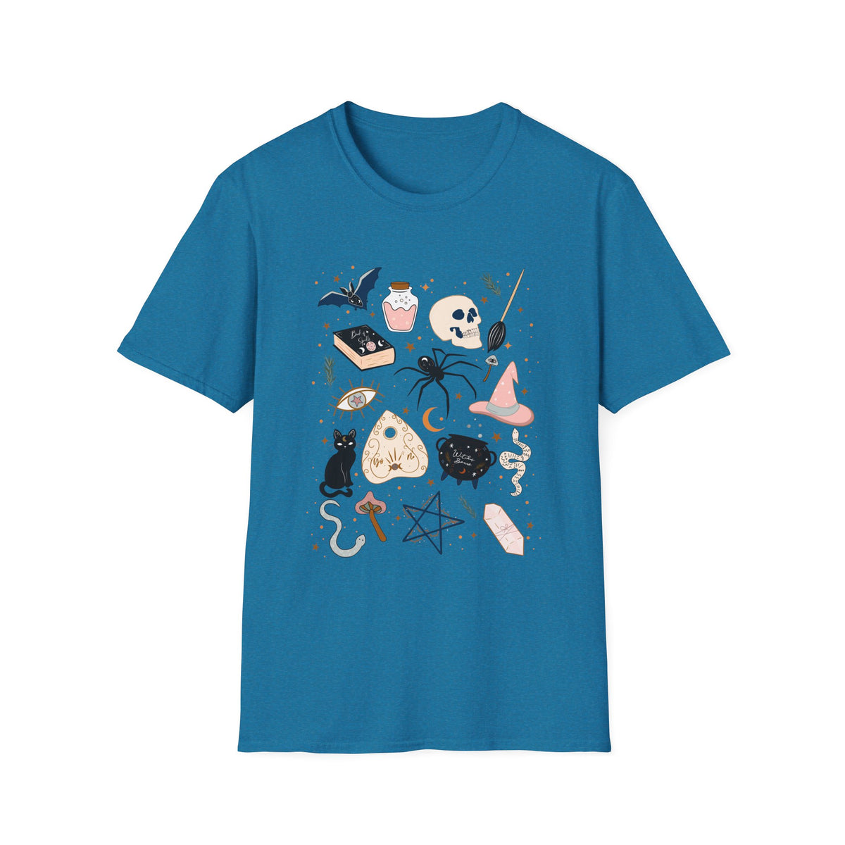 Boho Mystic Unisex T-Shirt, Cute Casual Tee for Everyday Wear, Perfect for Halloween, Gift for Witchy Friends, Trendy Graphic Tee - Desert Blossom Gifts