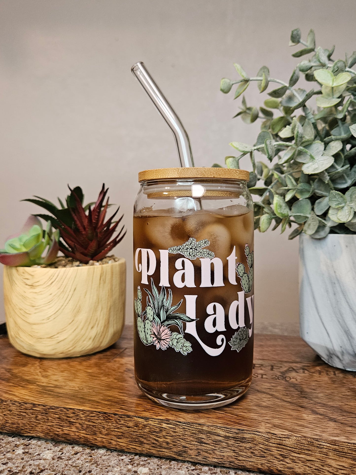 Plant Lady Glass Cup - Desert Blossom Gifts