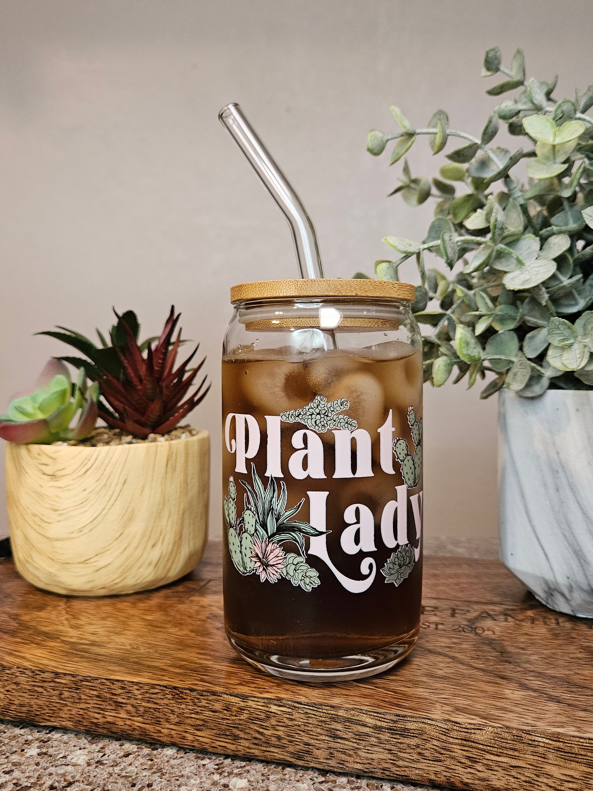 Plant Lady Glass Cup - Desert Blossom Gifts