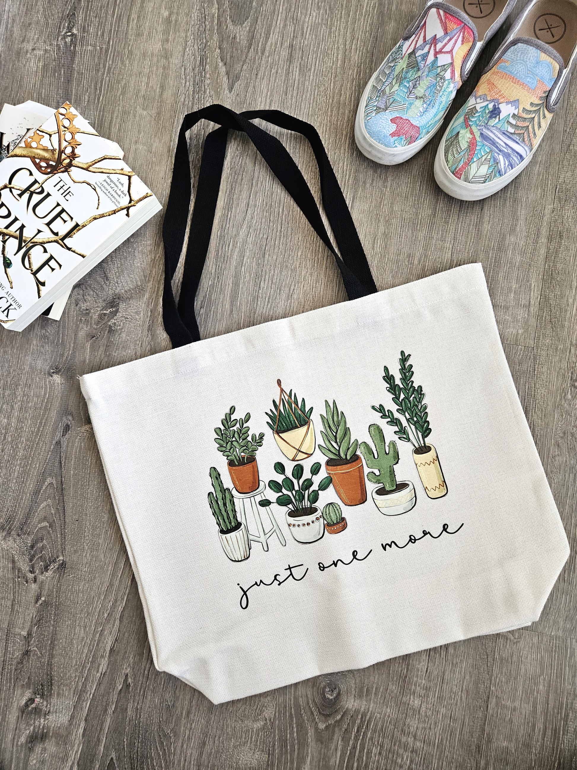 Just One More Plant Canvas Bag - Desert Blossom Gifts