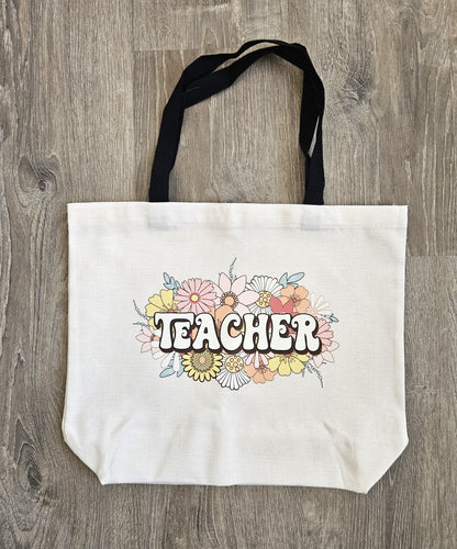 Teacher Canvas Bag - Desert Blossom Gifts