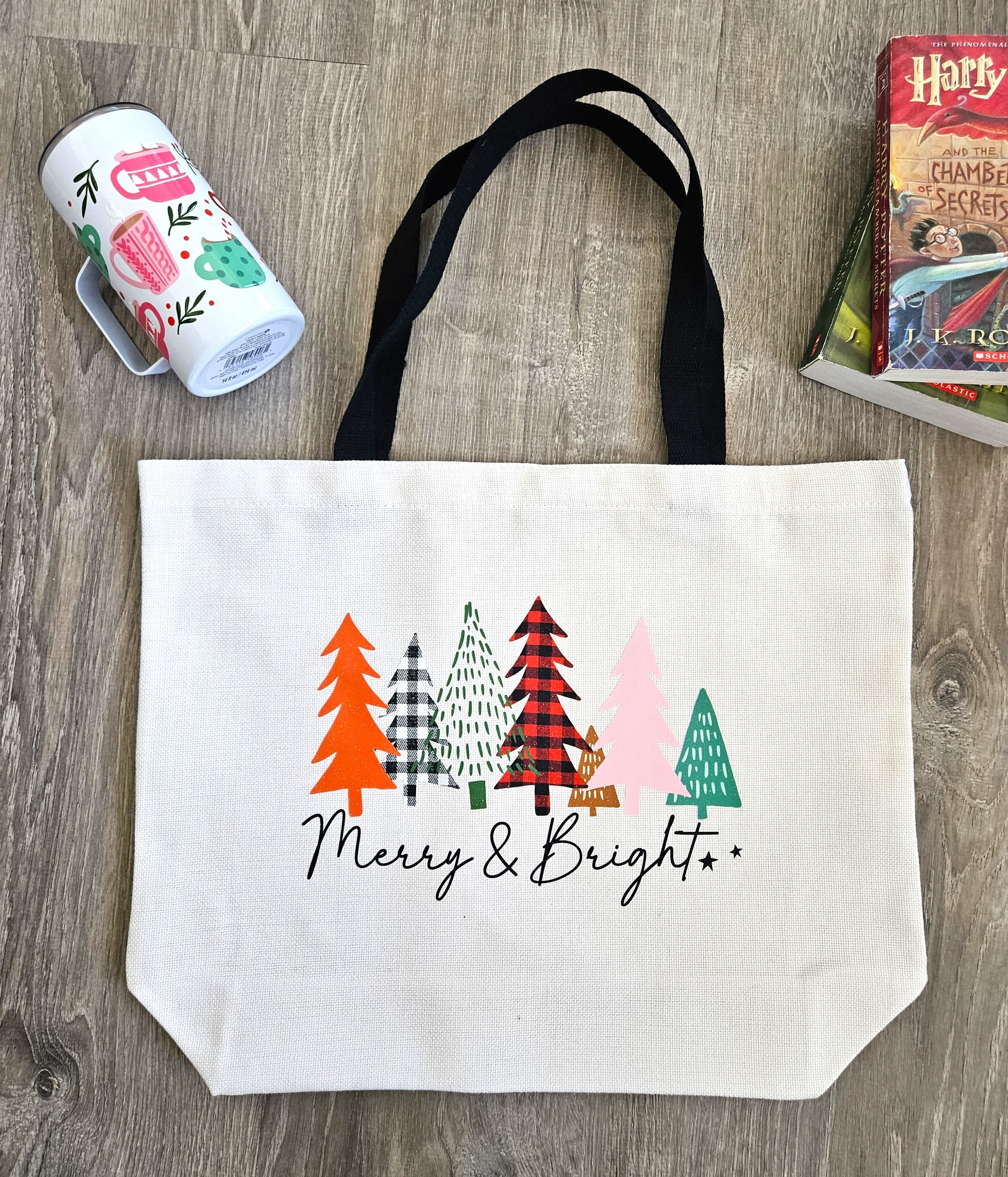 Z Merry and Bright Canvas Bag - Desert Blossom Gifts